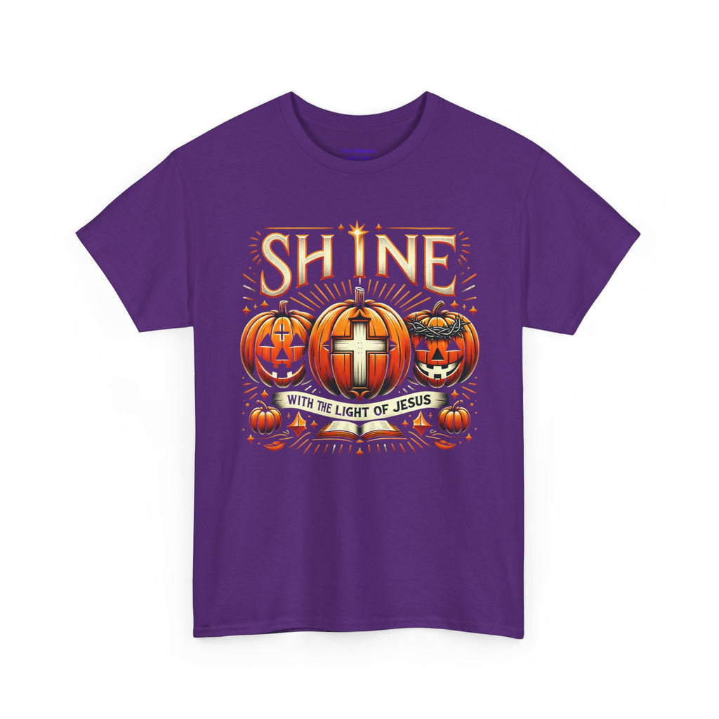 Halloween Jesus Graphic Tee | Unisex Cotton T-Shirt, Spooky Season Apparel, Faith-Based Shirt, Autumn Fashion, Christian Gift