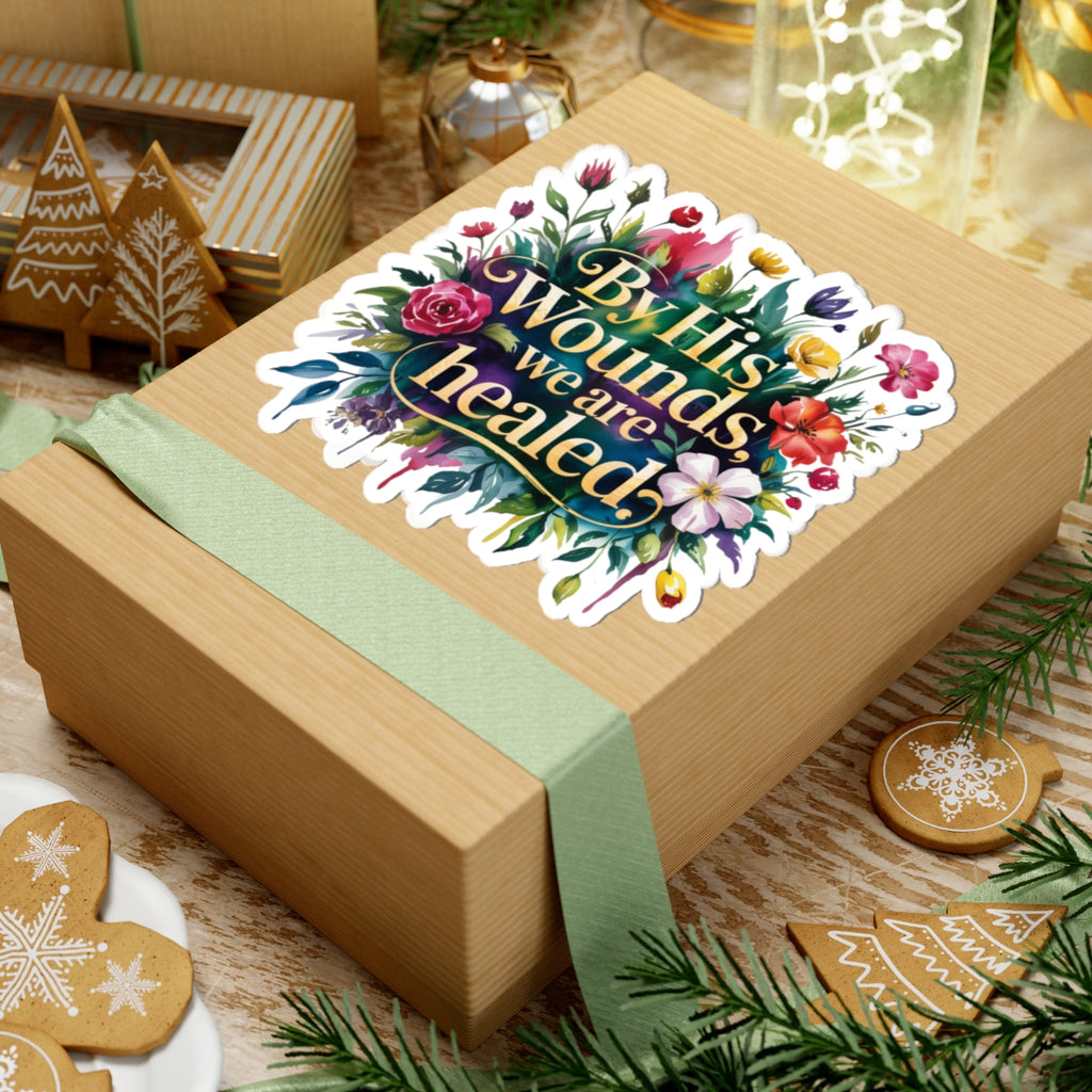 Floral Inspirational Stickers, Bible Quotes, Faith Decor, Laptop Stickers, Christian Gifts, Encouragement, Religious Decor
