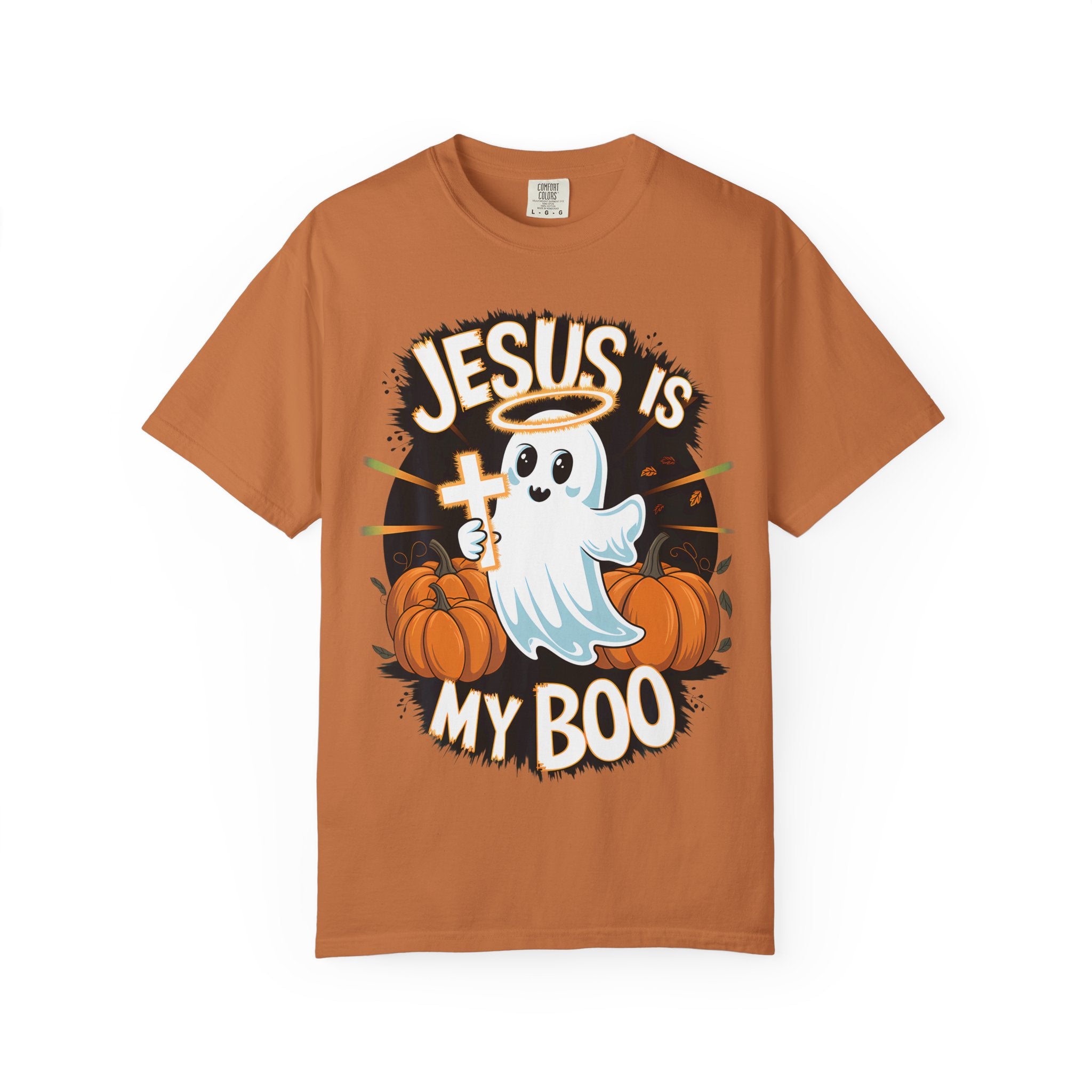 Halloween T-Shirt, Jesus is My Boo Tee, Unisex Ghost Shirt, Fall Apparel, Christian Halloween Gift