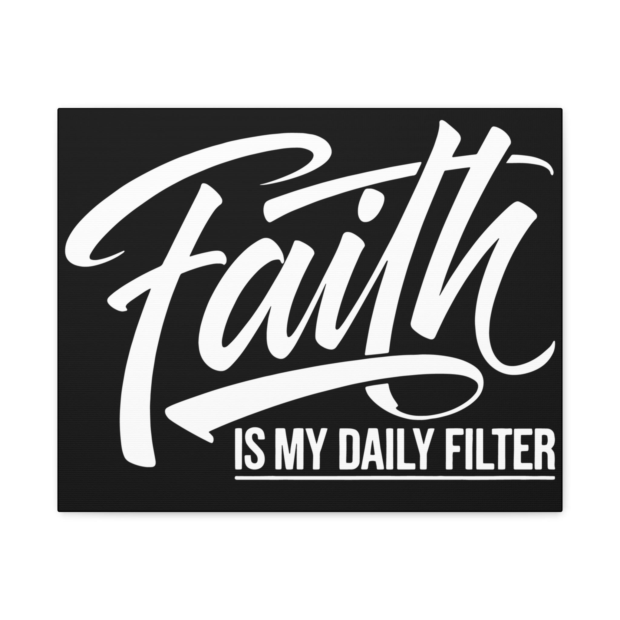 Inspirational Canvas Wall Art, Faith Quote Decor, Motivational Home Decor, Gray Wall Hanging, Gift for Faith Lovers