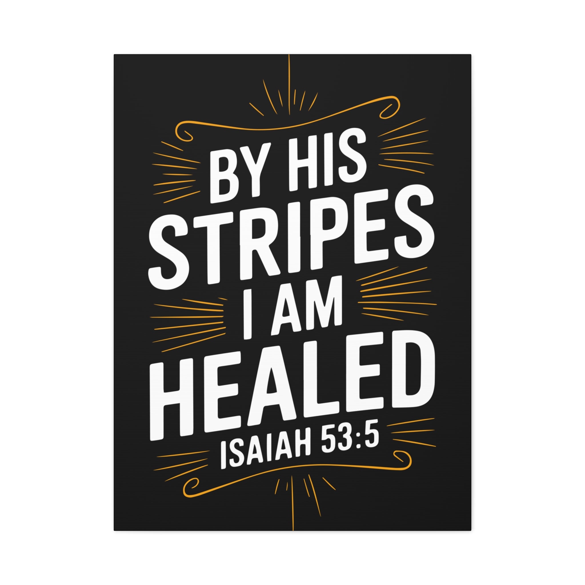 Inspirational Canvas Wall Art - Faith Decor, Christian Gift, Healing Quote, Home Decor, Modern Artwork
