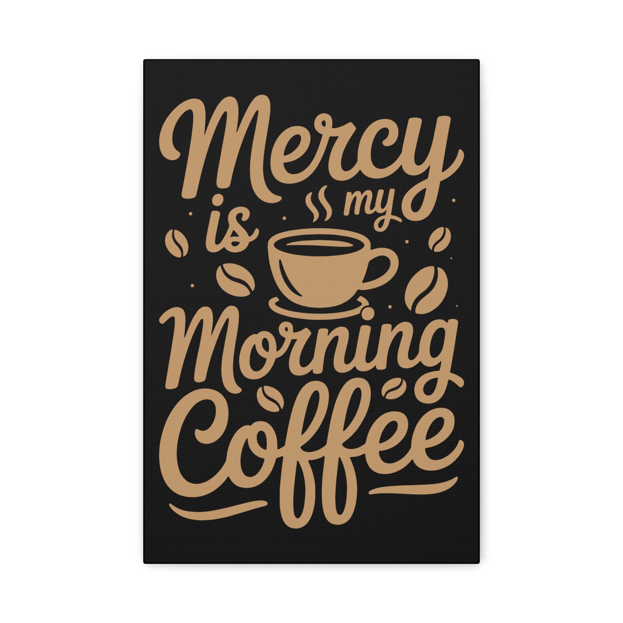 Coffee-Themed Canvas Art Print, Wall Decor for Coffee Lovers, Inspirational Home Decoration, Gift for Friends and Family