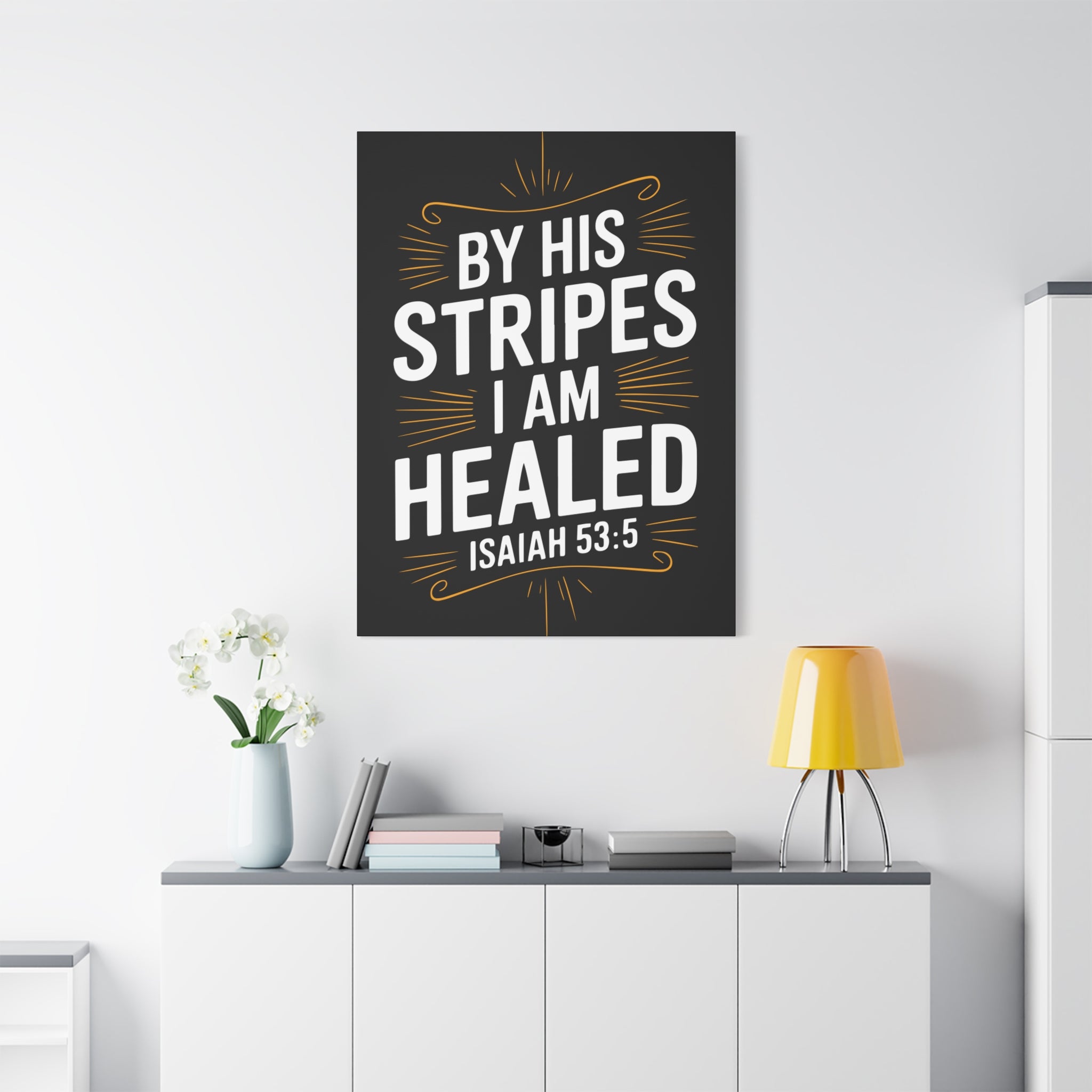Inspirational Canvas Wall Art - Faith Decor, Christian Gift, Healing Quote, Home Decor, Modern Artwork