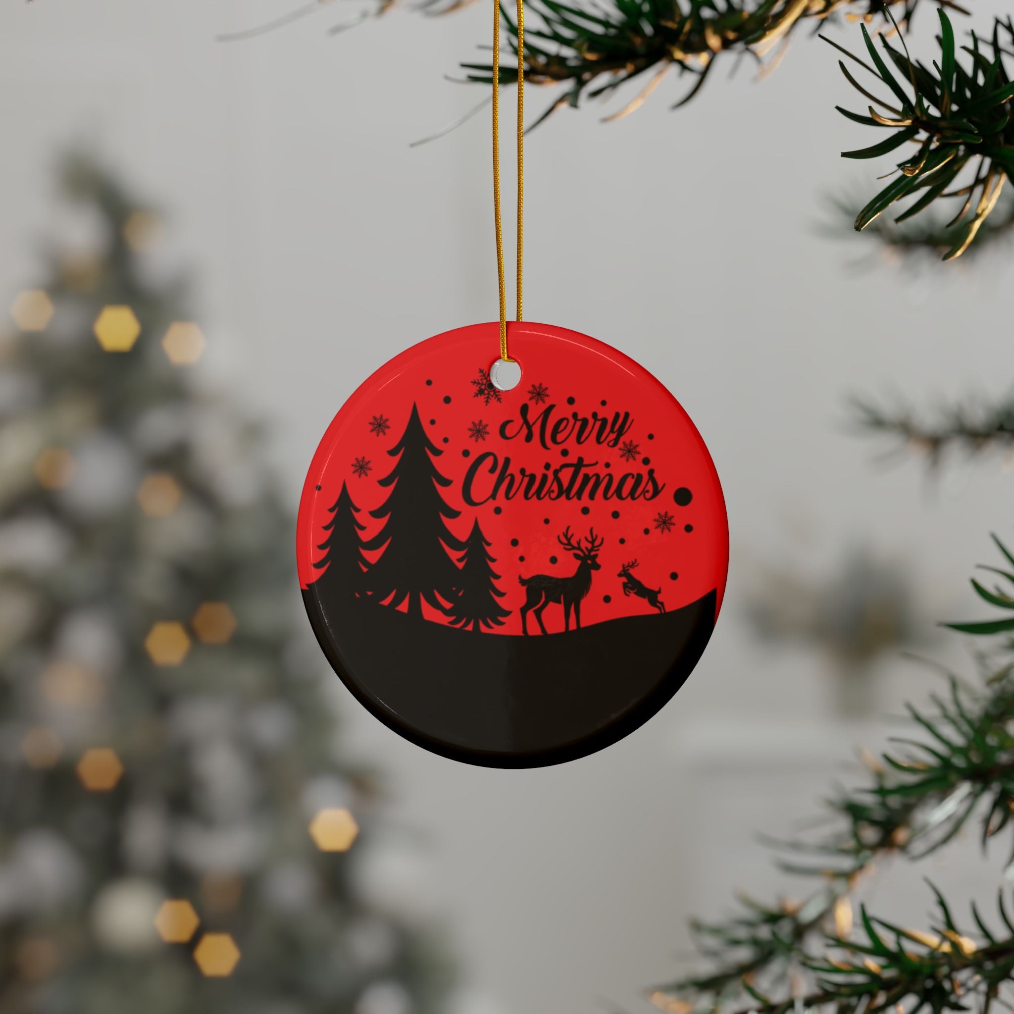 Merry Christmas Ceramic Ornaments, Festive Holiday Decor, 2-Side Print, Perfect for Tree or Gift, Holiday Gift Tags, Christmas [...]