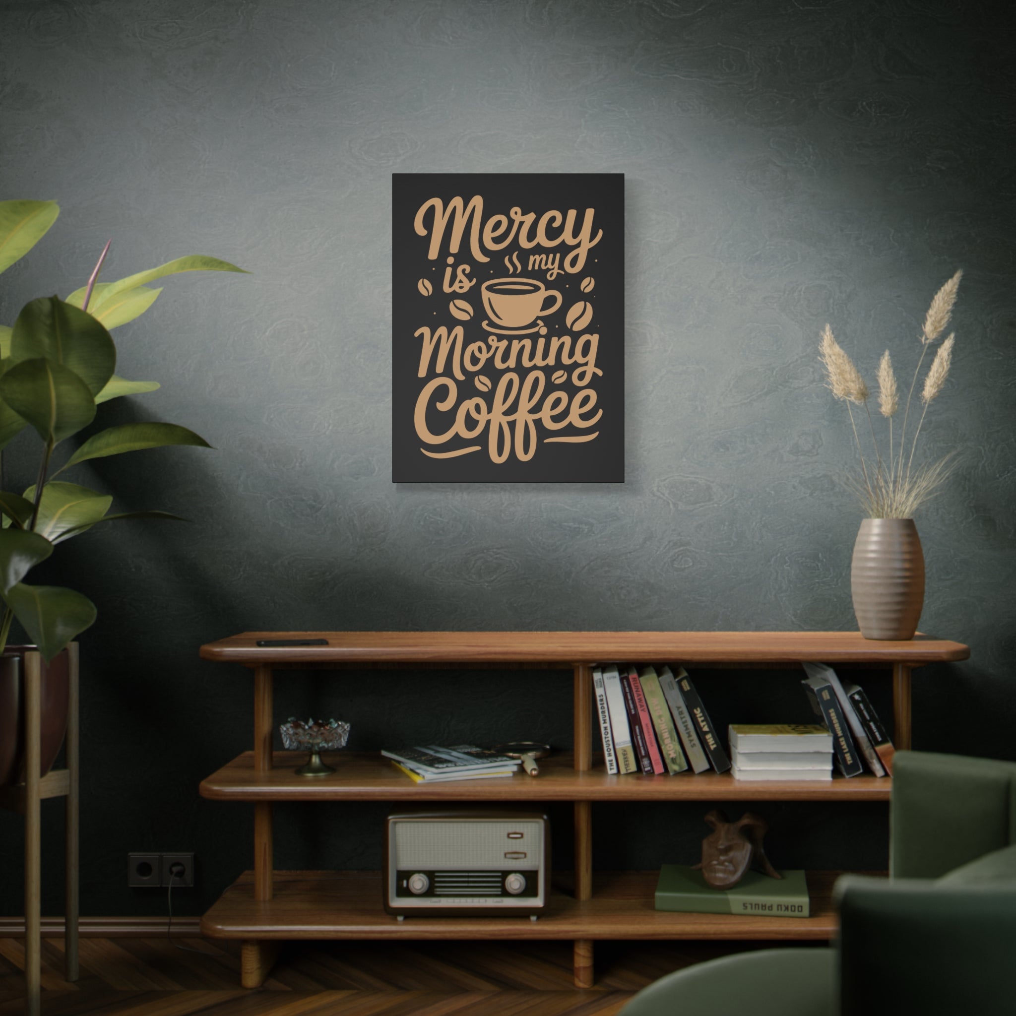 Coffee-Themed Canvas Art Print, Wall Decor for Coffee Lovers, Inspirational Home Decoration, Gift for Friends and Family