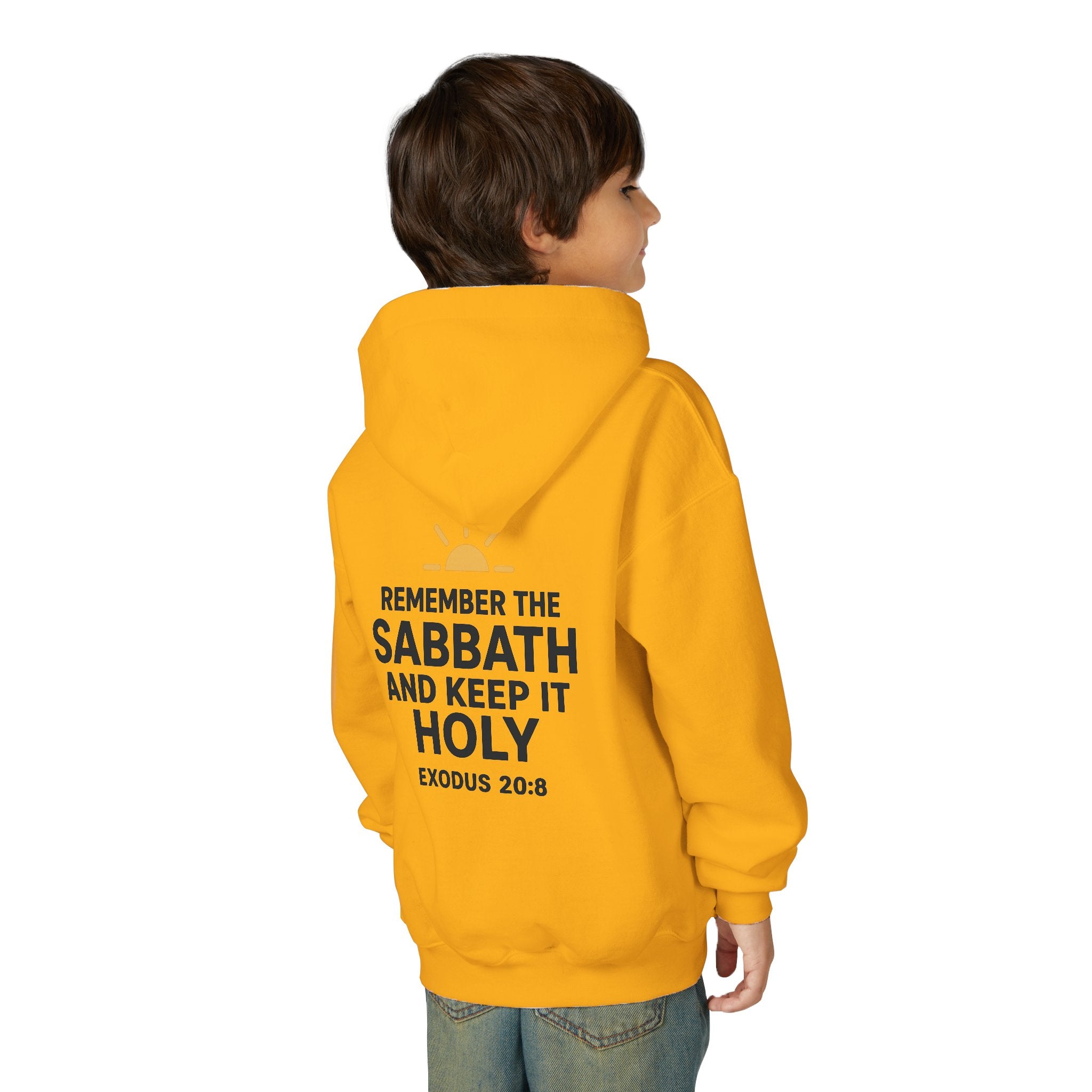 Sabbath Mode Youth Hoodie, Comfortable Hooded Sweatshirt for Kids, Perfect for Religious Observances, Christian Gift, Sunday Wear