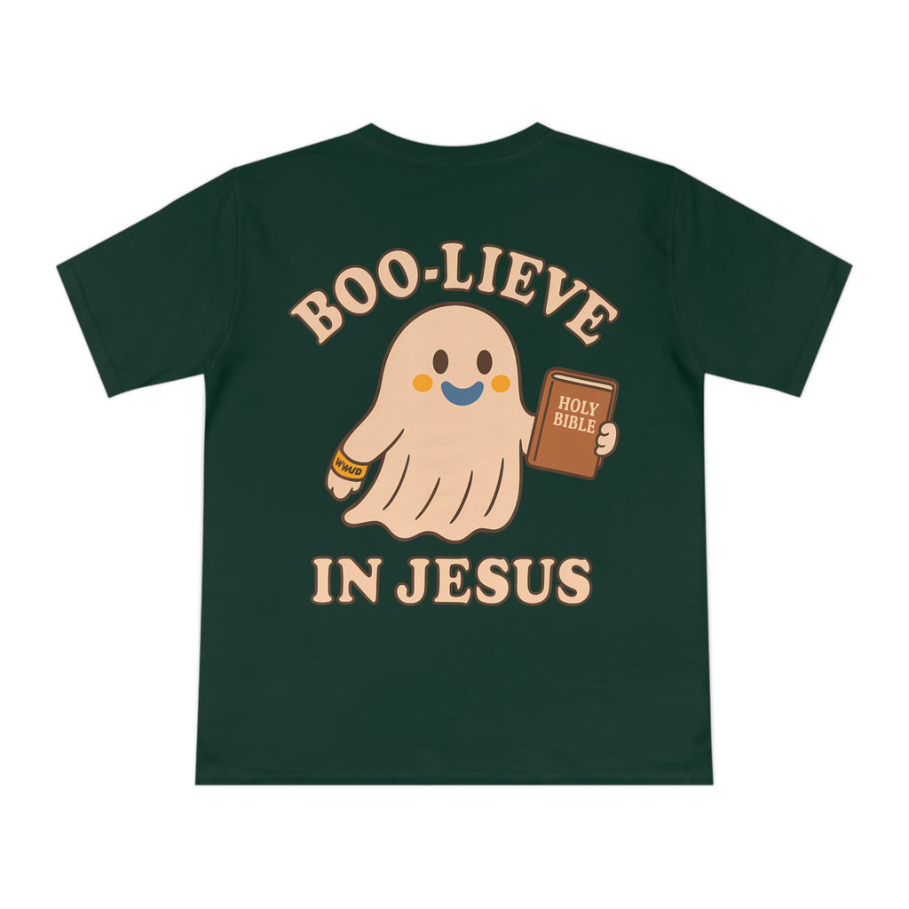 Halloween Christian T-Shirt with Fun Ghost Designs, Jesus is My Boo, Spooky Season Apparel, Faithful Holiday Shirt, Unique Gift for [...]