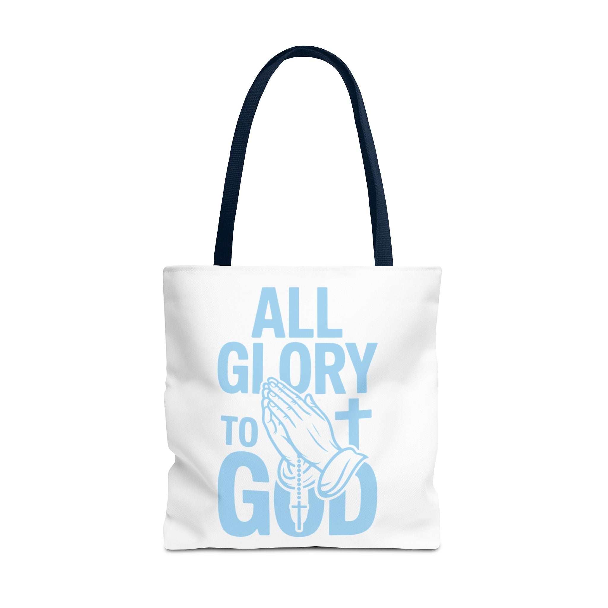 Faith-Inspired Tote Bag, All Glory to God, Christian Gift, Reusable Shopping Bag, Inspirational Tote, Church Event Carryall