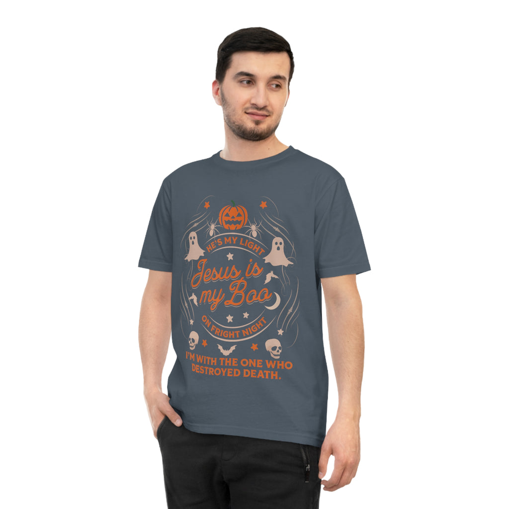 Halloween Christian T-Shirt with Fun Ghost Designs, Jesus is My Boo, Spooky Season Apparel, Faithful Holiday Shirt, Unique Gift for [...]