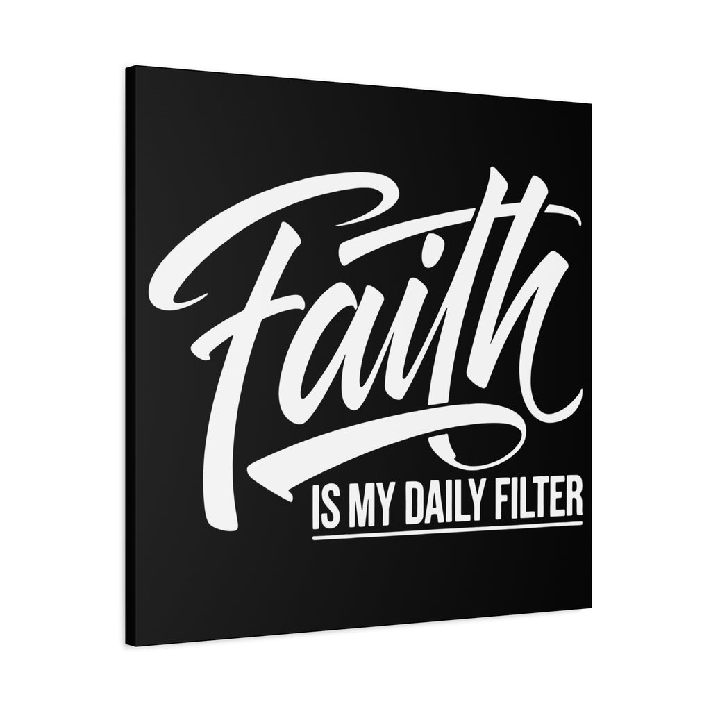 Inspirational Canvas Wall Art, Faith Quote Decor, Motivational Home Decor, Gray Wall Hanging, Gift for Faith Lovers