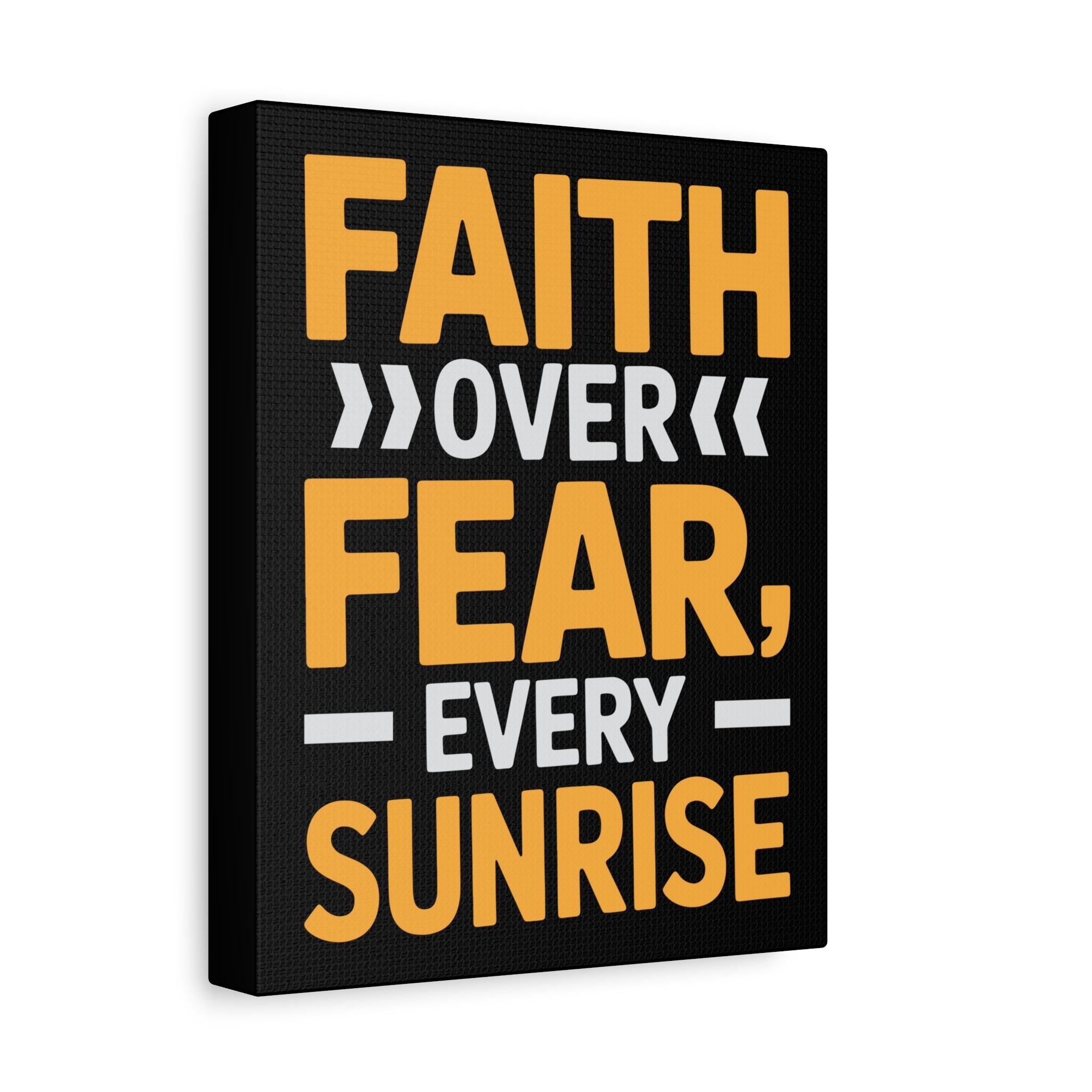 Inspirational Wall Art, Motivation Decor, Faith over Fear Canvas, Uplifting Home Decoration, Perfect Gift for New Beginnings