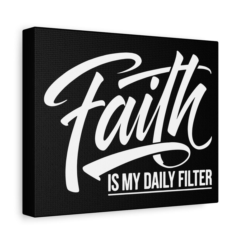 Inspirational Canvas Wall Art, Faith Quote Decor, Motivational Home Decor, Gray Wall Hanging, Gift for Faith Lovers