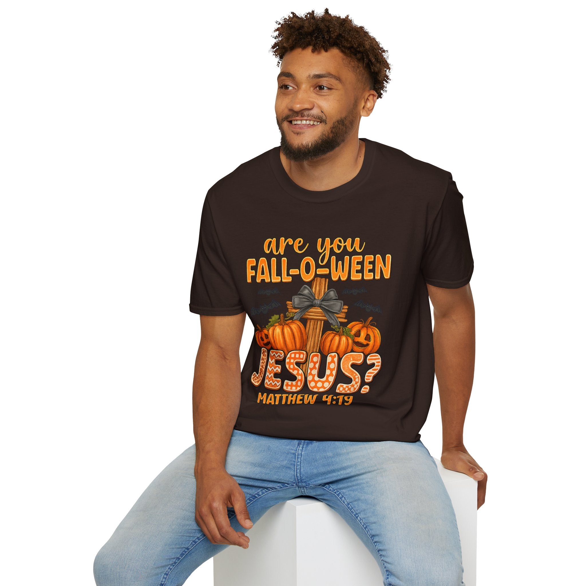 Funny Christian Halloween T-Shirt, Jesus Pumpkin Tee, Unisex Fall Shirt, Autumn Festive Apparel, Holiday Gift Idea