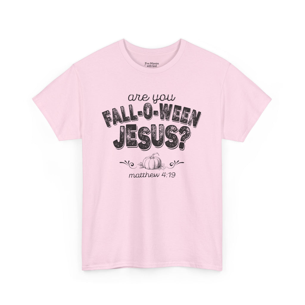 Fall-Themed Tee, Are You Fall-O-Ween Jesus, Unisex Cotton Shirt, Funny Fall Apparel, Halloween T-Shirt, Thanksgiving Gift Ideas