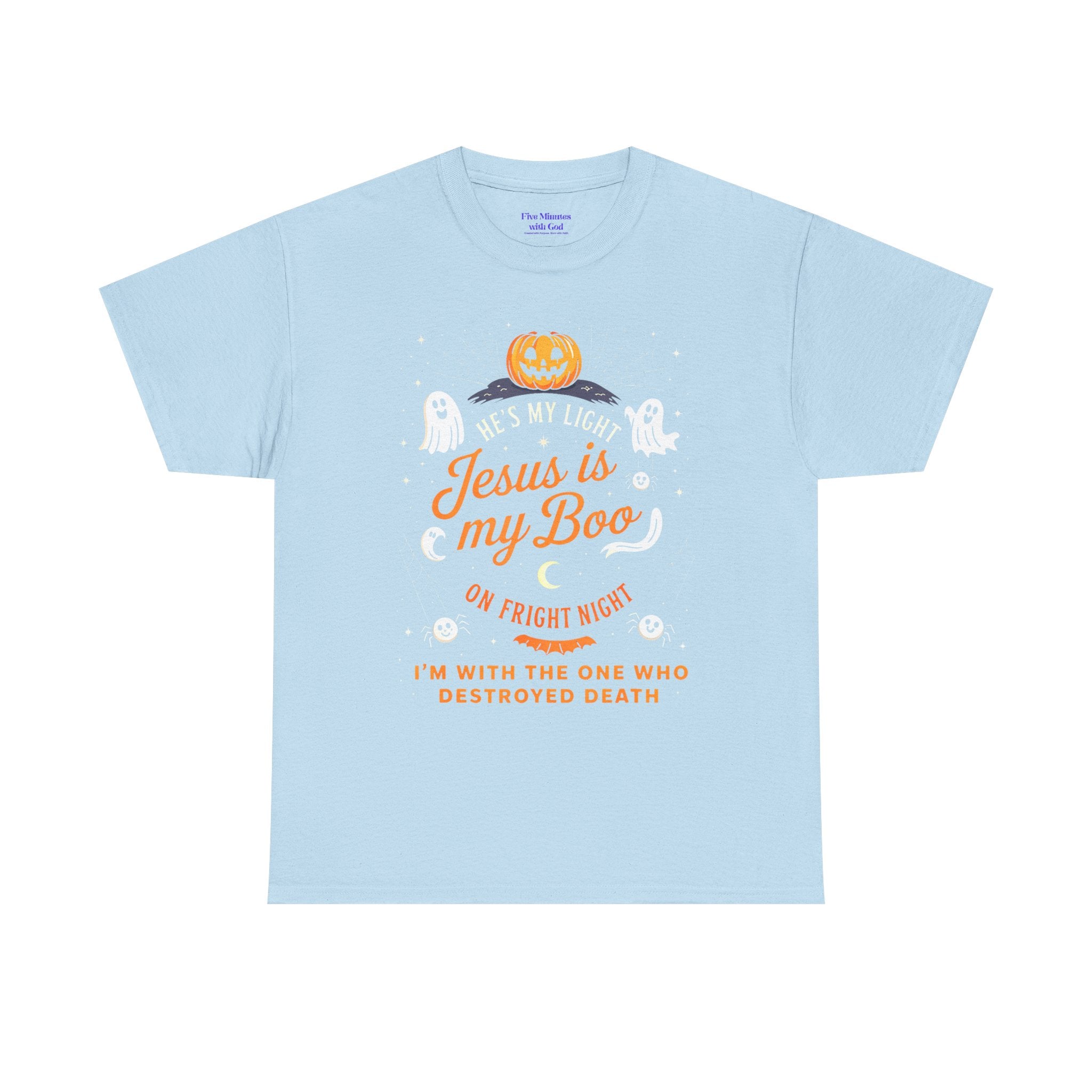 Halloween Faith Tee - Jesus is My Boo, Unisex T-Shirt for Halloween, Christian Halloween Shirt, Gift for Christian Friends, Spooky [...]
