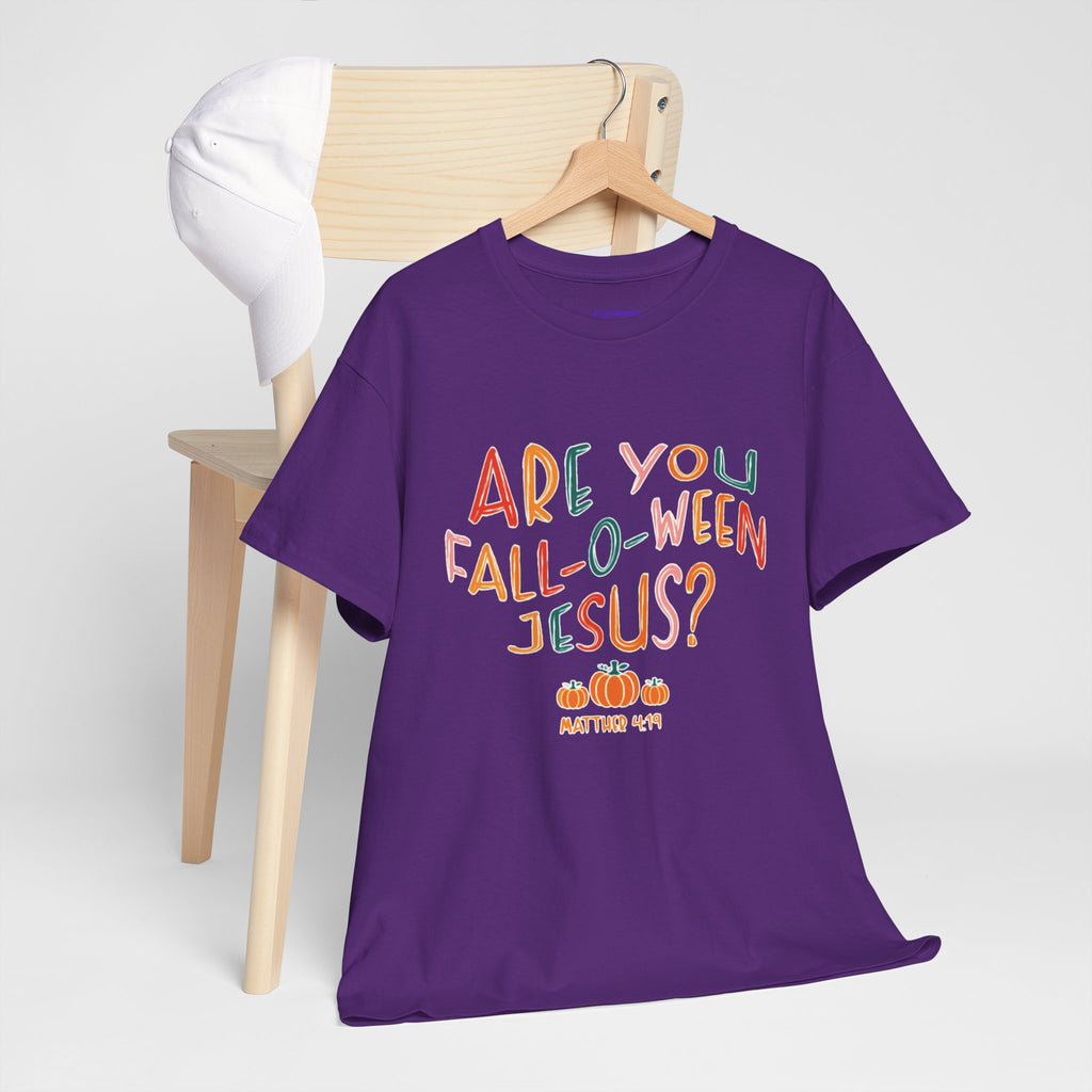 Unisex Fall-O-Ween Jesus Tee, Halloween T-Shirt, Christian Apparel, Autumn Fashion, Fun Holiday Shirt, Pumpkin Theme