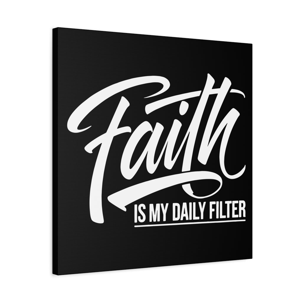 Inspirational Canvas Wall Art, Faith Quote Decor, Motivational Home Decor, Gray Wall Hanging, Gift for Faith Lovers