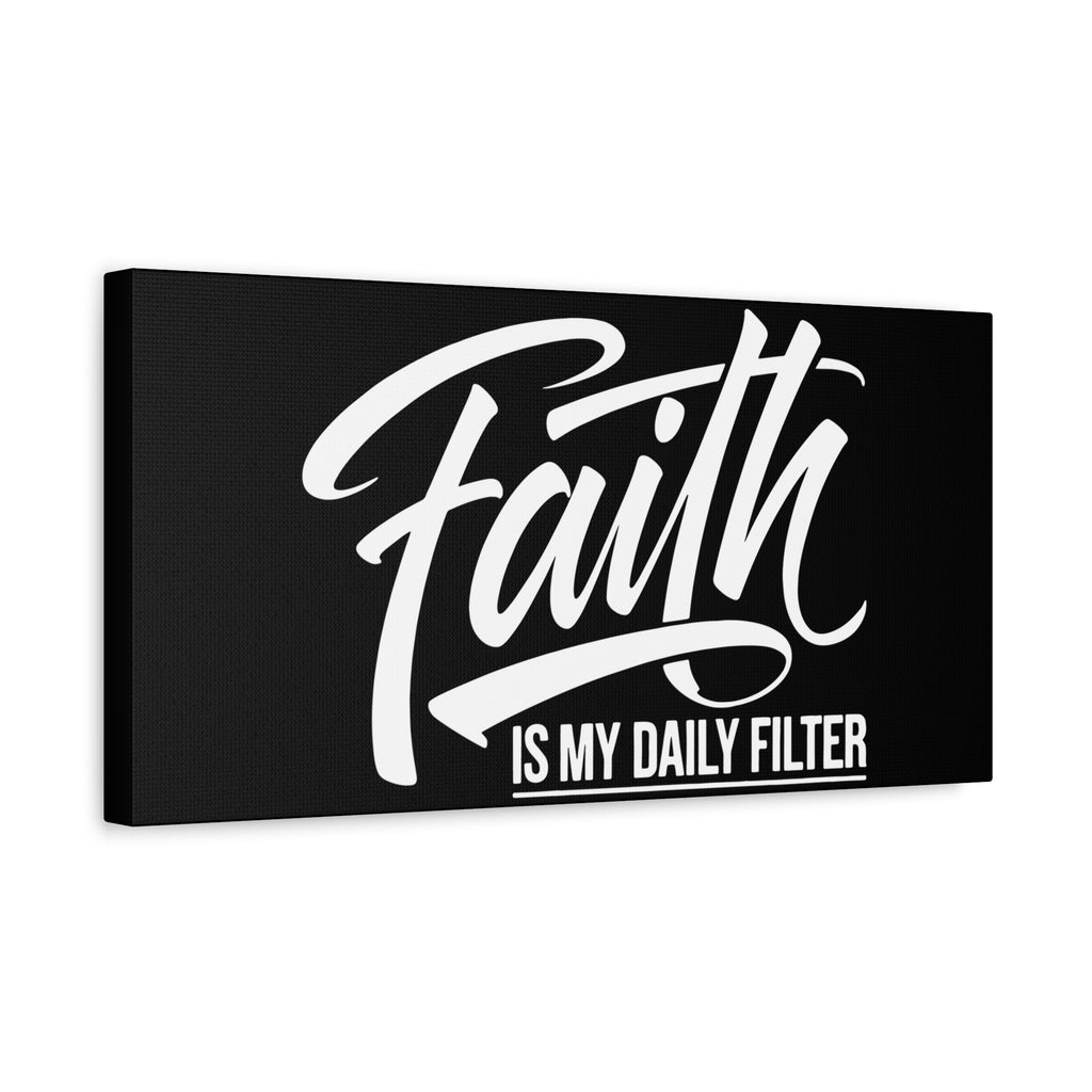 Inspirational Canvas Wall Art, Faith Quote Decor, Motivational Home Decor, Gray Wall Hanging, Gift for Faith Lovers