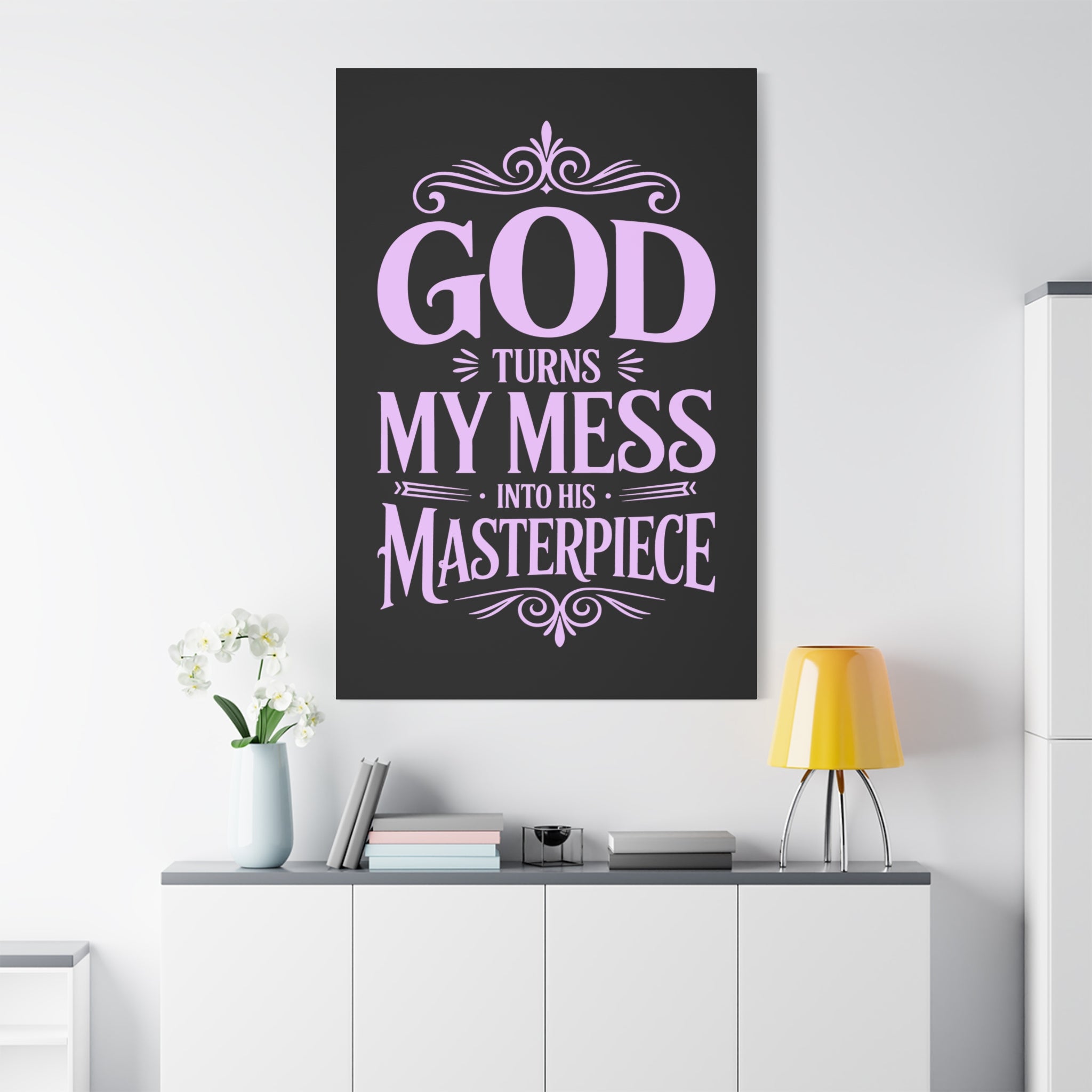 Inspirational Canvas Wall Art, Home Decor, Christian Gift, Motivational Wall Art, Faith-Based Decoration, Room Aesthetic, Gift for Her