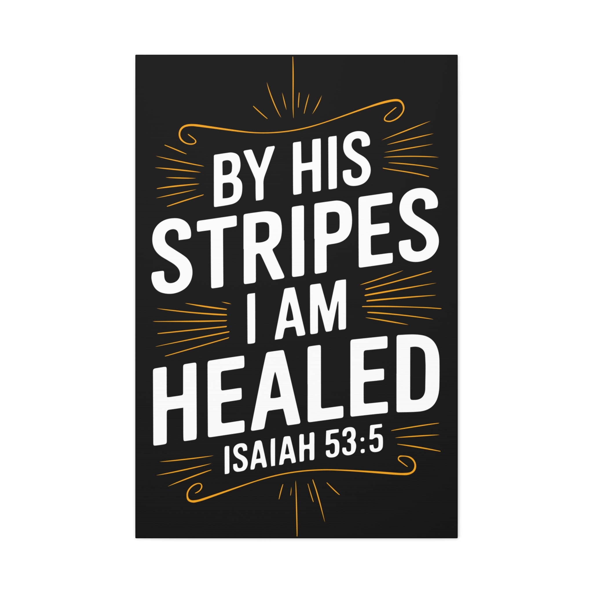 Inspirational Canvas Wall Art - Faith Decor, Christian Gift, Healing Quote, Home Decor, Modern Artwork