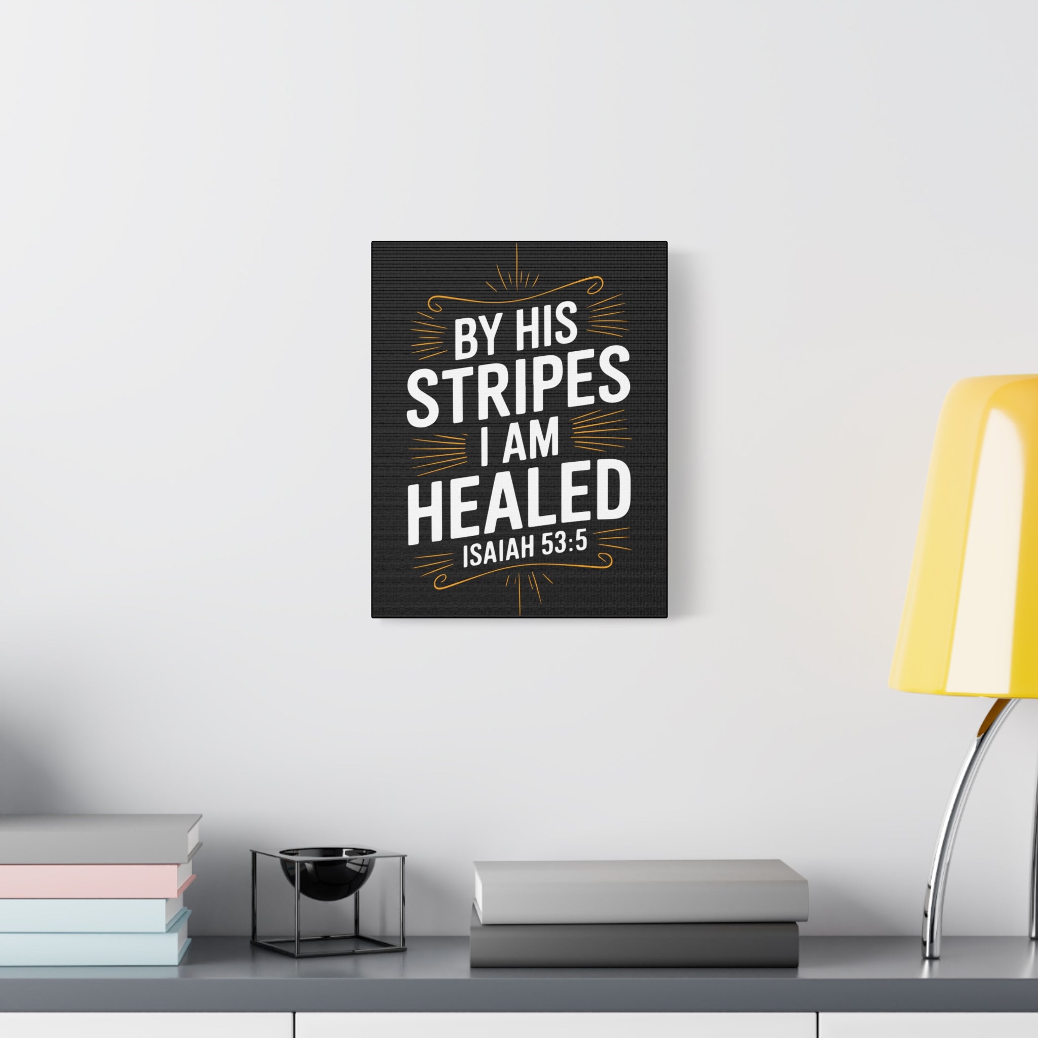 Inspirational Canvas Wall Art - Faith Decor, Christian Gift, Healing Quote, Home Decor, Modern Artwork