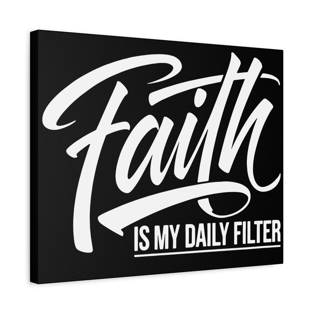 Inspirational Canvas Wall Art, Faith Quote Decor, Motivational Home Decor, Gray Wall Hanging, Gift for Faith Lovers
