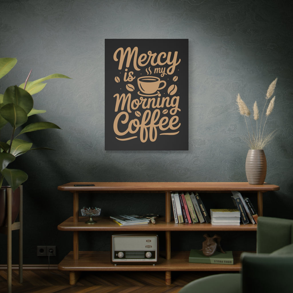 Coffee-Themed Canvas Art Print, Wall Decor for Coffee Lovers, Inspirational Home Decoration, Gift for Friends and Family