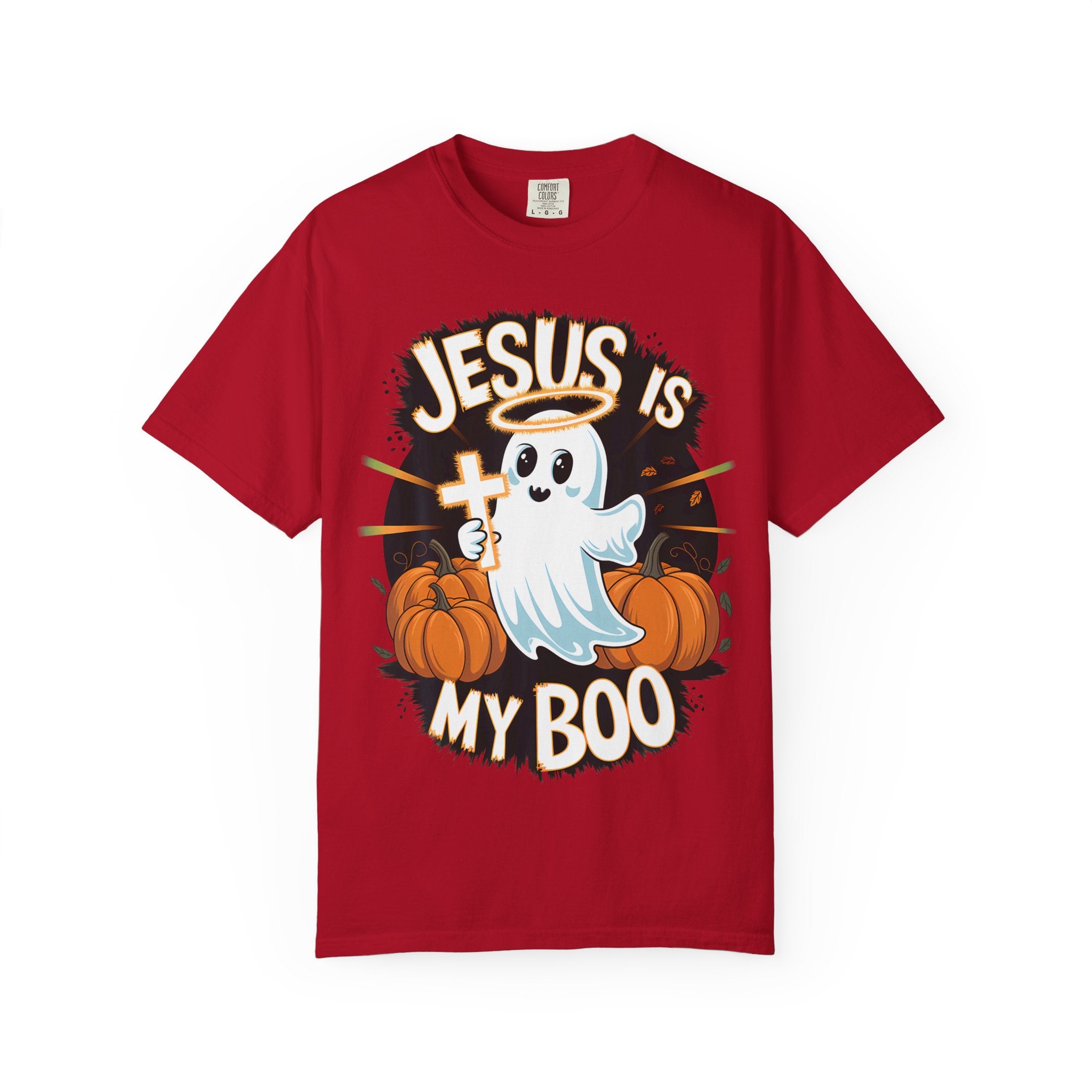Halloween T-Shirt, Jesus is My Boo Tee, Unisex Ghost Shirt, Fall Apparel, Christian Halloween Gift