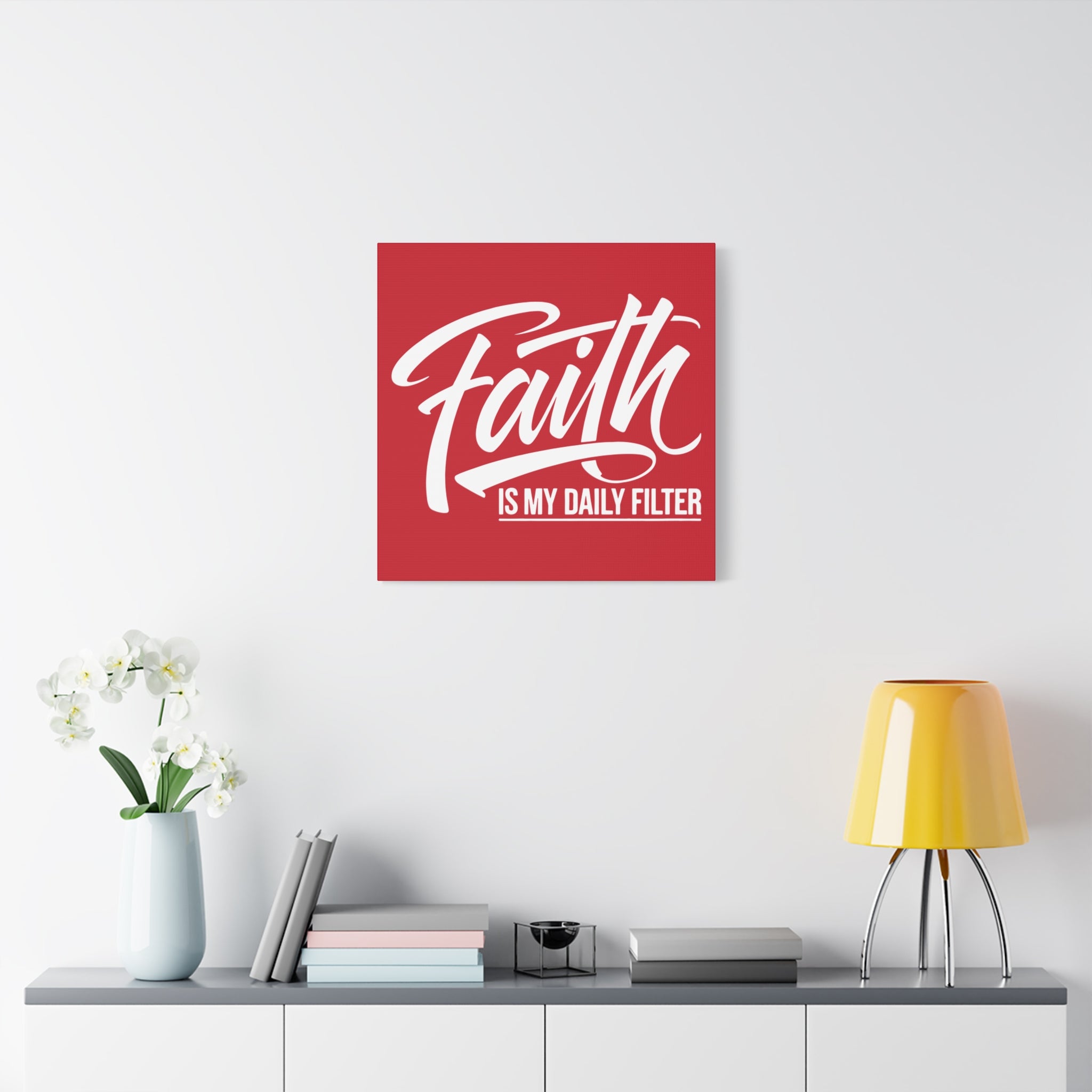 Copy of Inspirational Canvas Wall Art, Faith Quote Decor, Motivational Home Decor, Gray Wall Hanging, Gift for Faith Lovers
