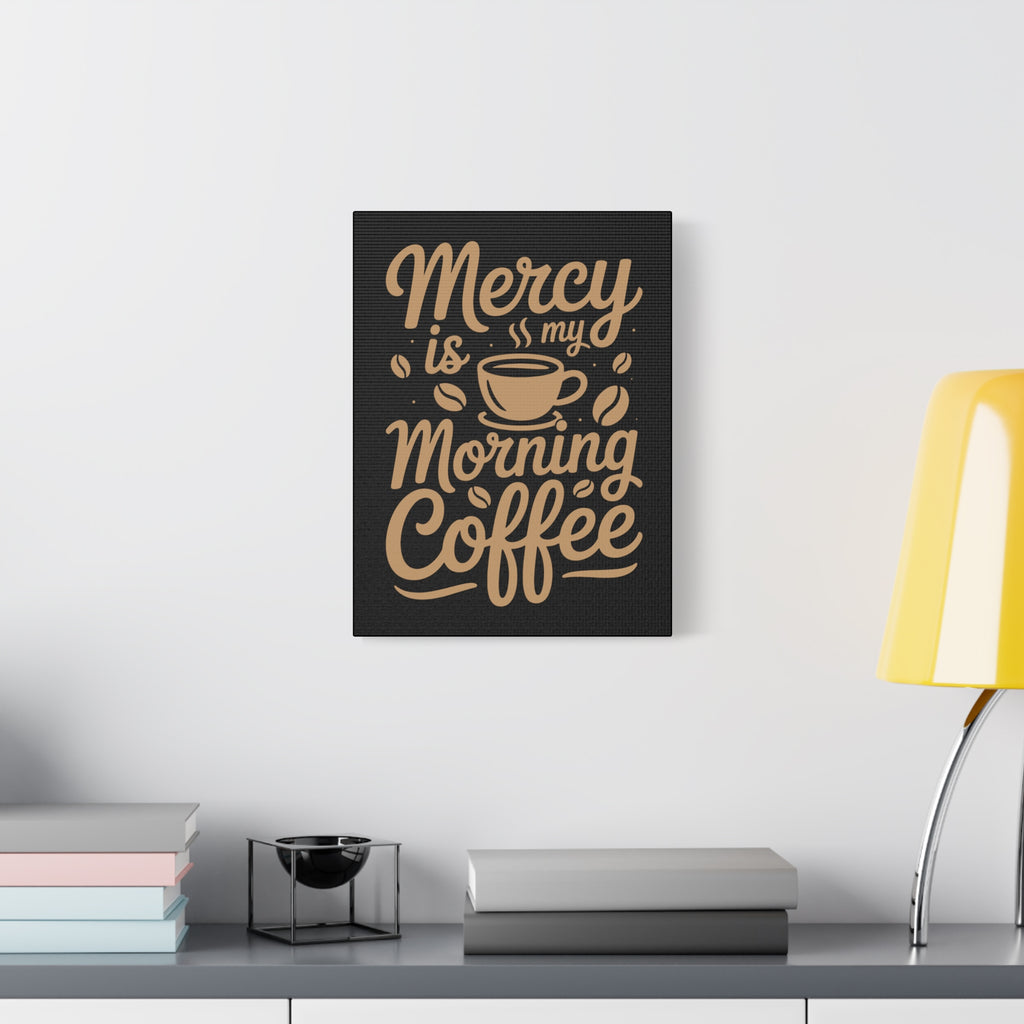 Coffee-Themed Canvas Art Print, Wall Decor for Coffee Lovers, Inspirational Home Decoration, Gift for Friends and Family