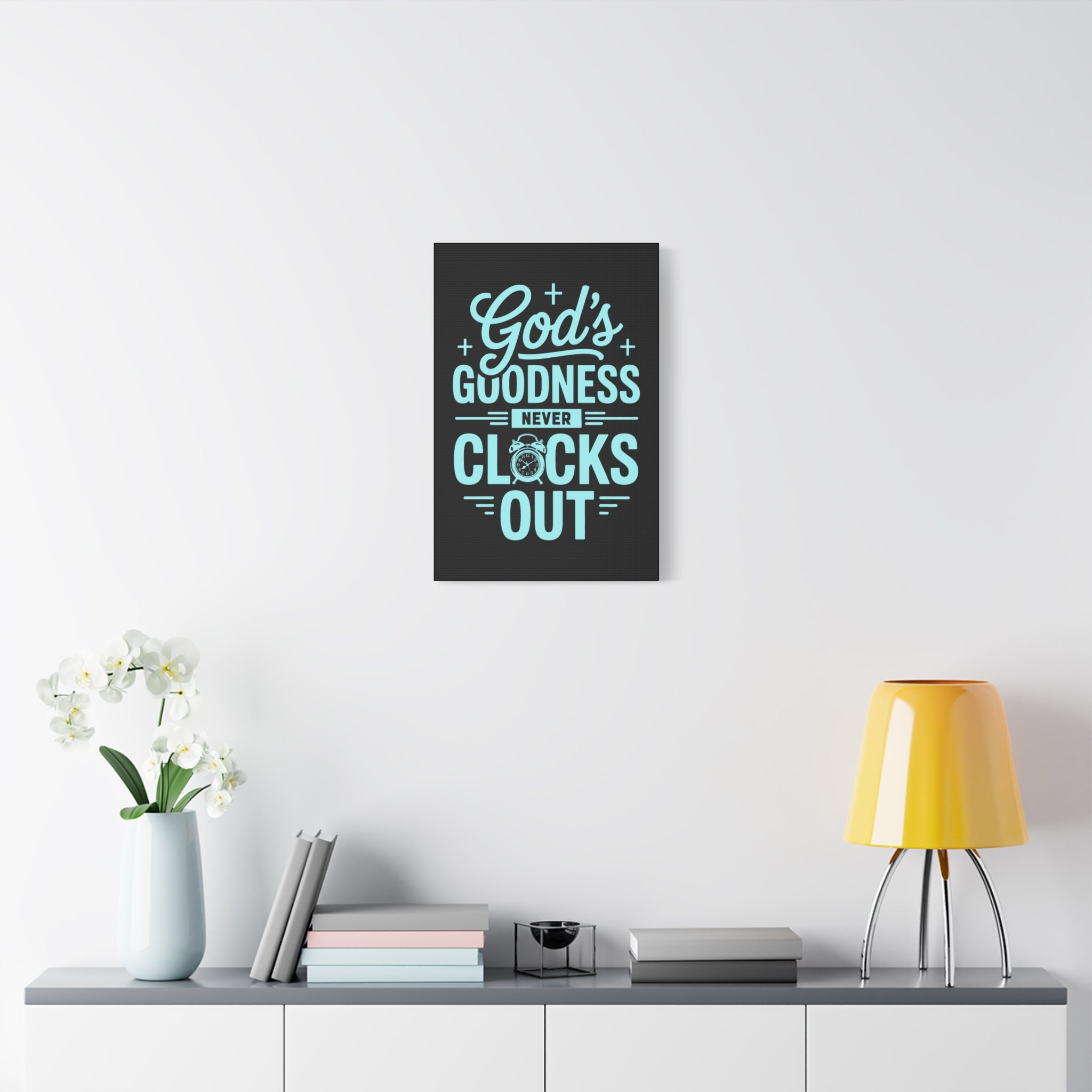 Inspirational Canvas Wall Art, Motivational Decor, Faith-Based Gift, Home Decoration, Religious Wall Art, God's Goodness