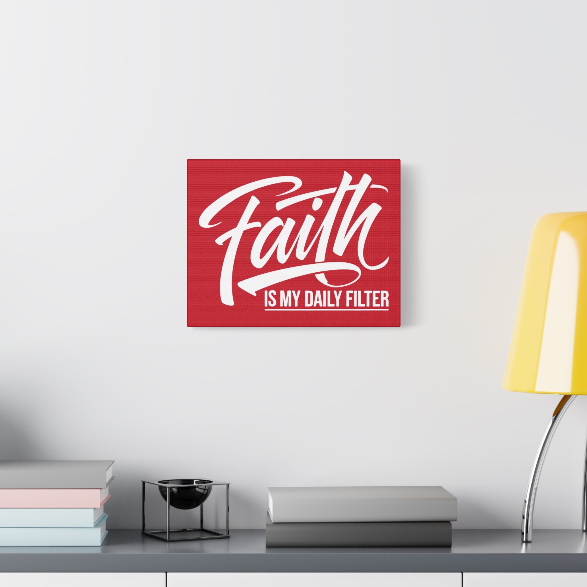 Copy of Inspirational Canvas Wall Art, Faith Quote Decor, Motivational Home Decor, Gray Wall Hanging, Gift for Faith Lovers
