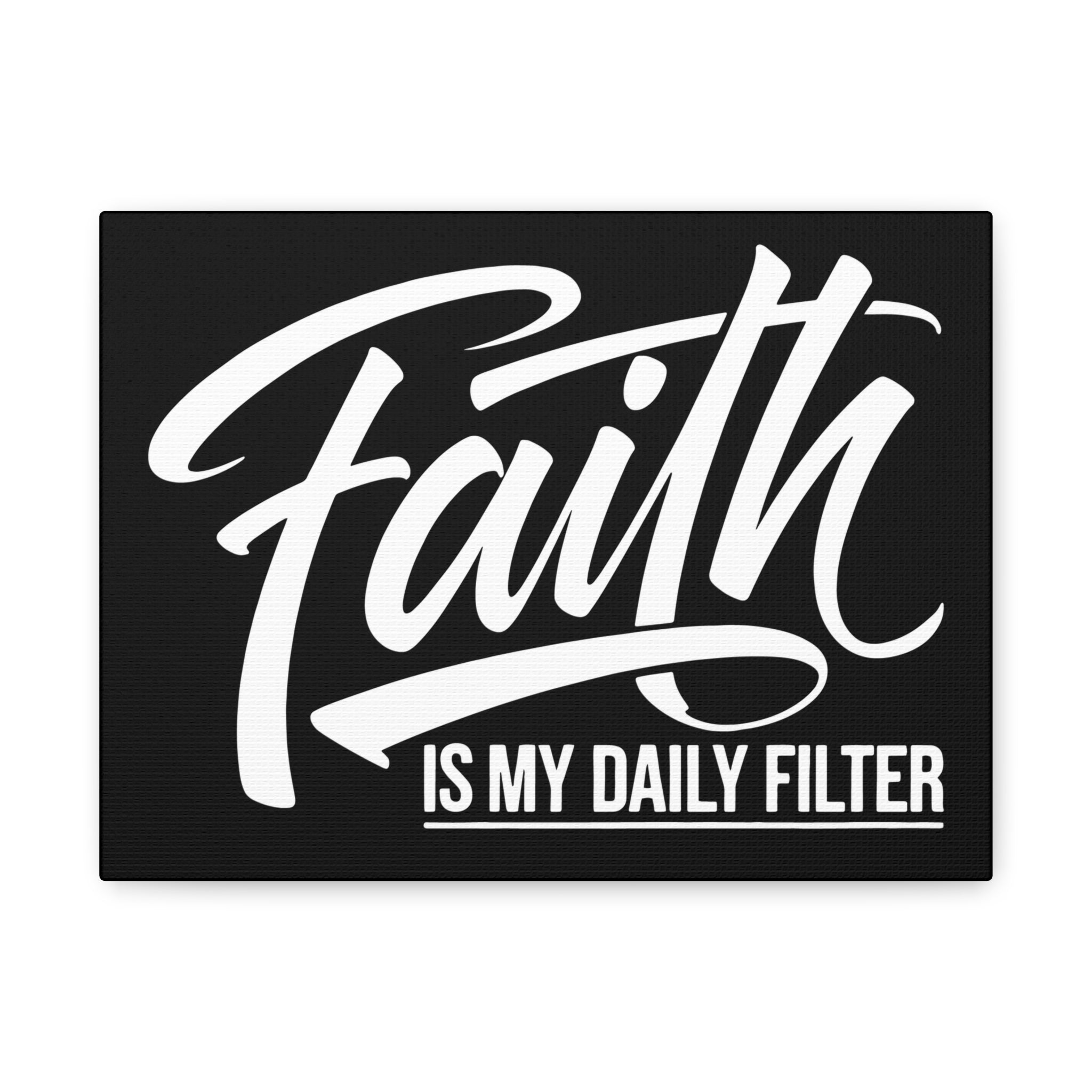 Inspirational Canvas Wall Art, Faith Quote Decor, Motivational Home Decor, Gray Wall Hanging, Gift for Faith Lovers