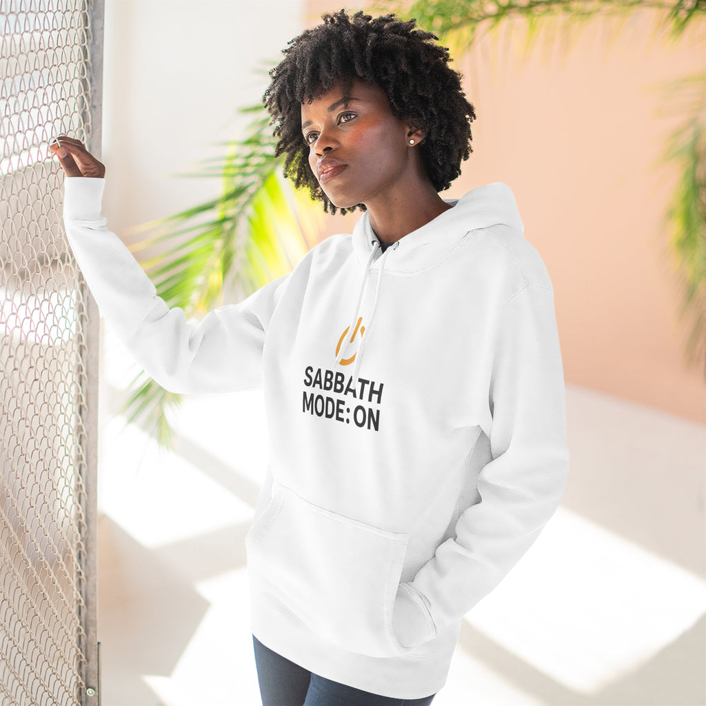 Sabbath Mode Fleece Hoodie | Faith Apparel, Religious Gift, Comfortable Hoodie, Cozy Wear, Spiritual Fashion