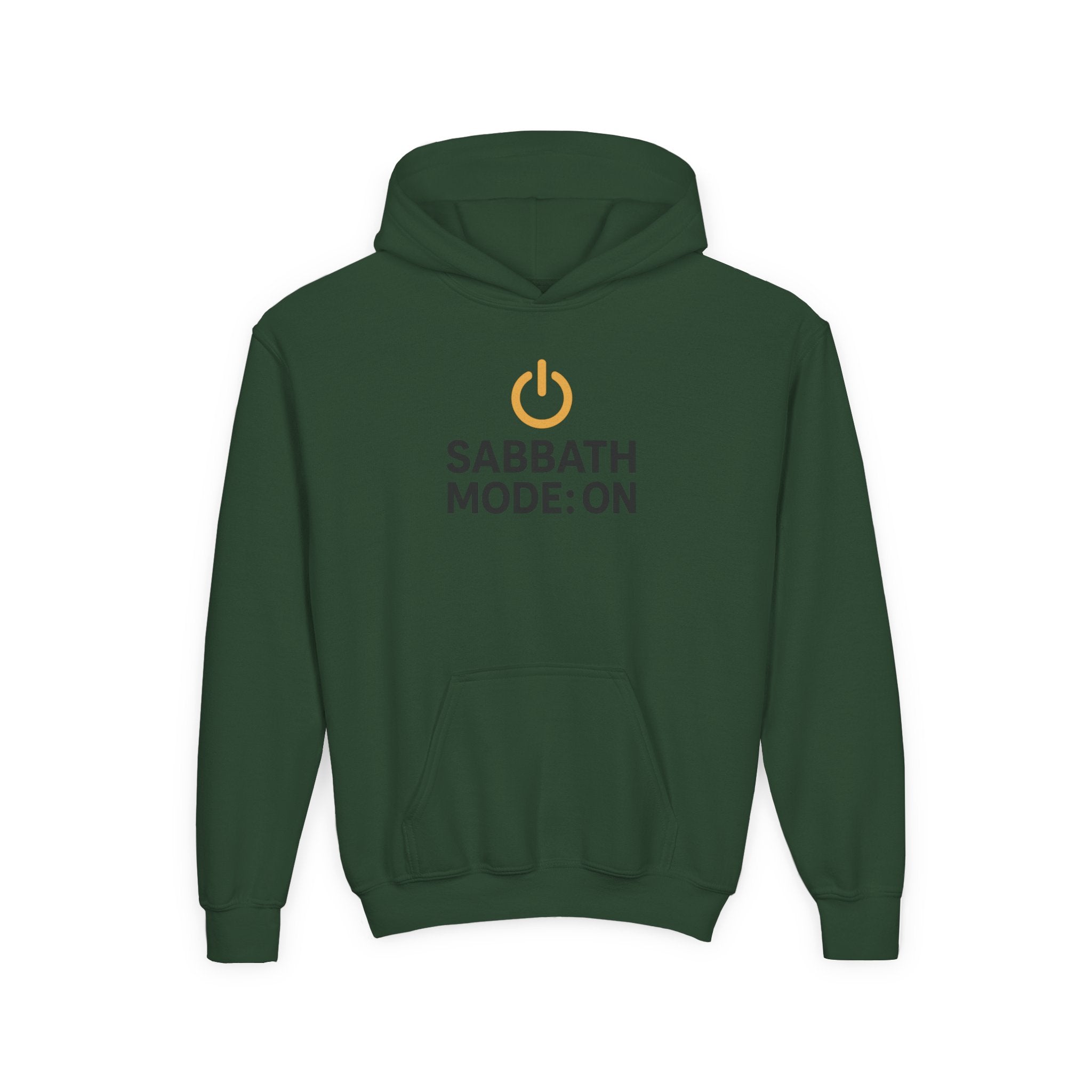 Sabbath Mode Youth Hoodie, Comfortable Hooded Sweatshirt for Kids, Perfect for Religious Observances, Christian Gift, Sunday Wear