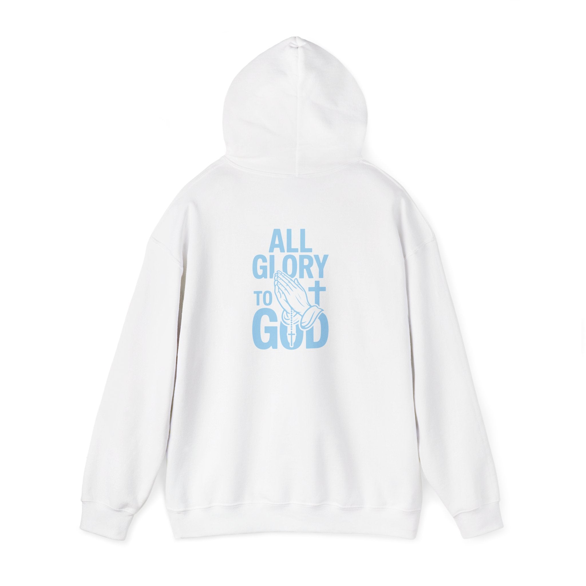 Unisex Inspirational Hooded Sweatshirt - All Glory to God, Faith, Religion, Christian Gifts, Casual Wear, Cozy Hoodie