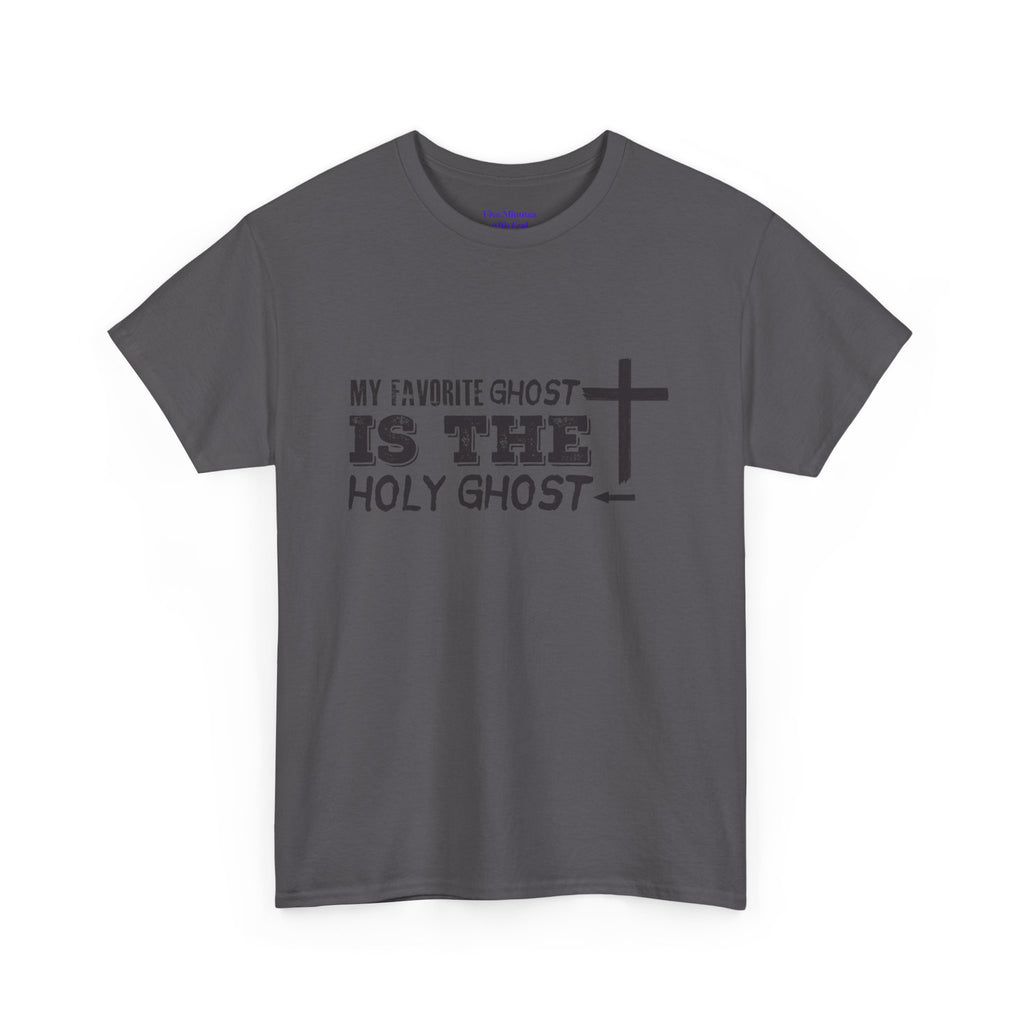 Unisex Cotton Tee - My Favorite Ghost is the Holy Ghost Shirt, Religious T-Shirt, Christian Apparel, Spiritual Gift, Halloween Shirt