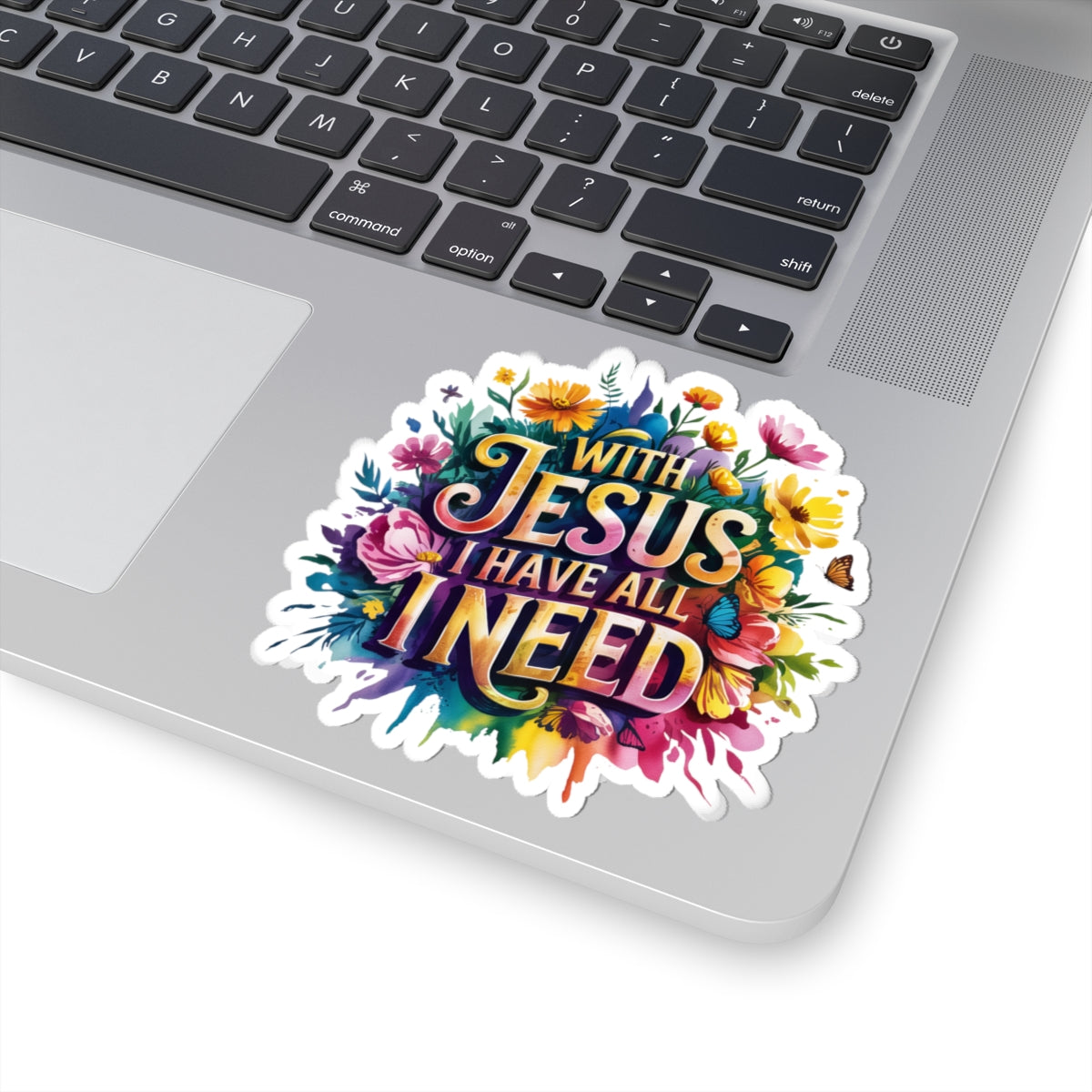 Floral Inspirational Stickers, Jesus Faith Stickers for Laptops, Water Bottles, Journals, Perfect for Gifts & Decor