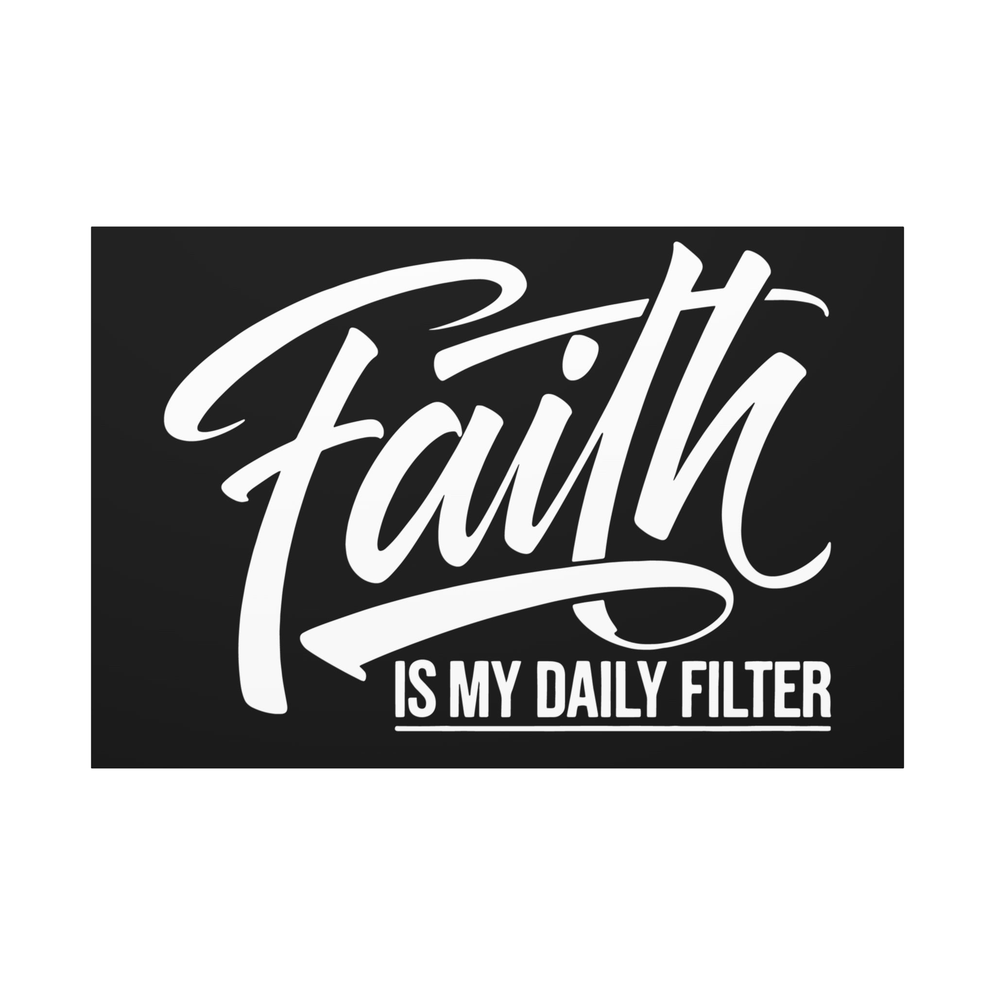 Inspirational Canvas Wall Art, Faith Quote Decor, Motivational Home Decor, Gray Wall Hanging, Gift for Faith Lovers