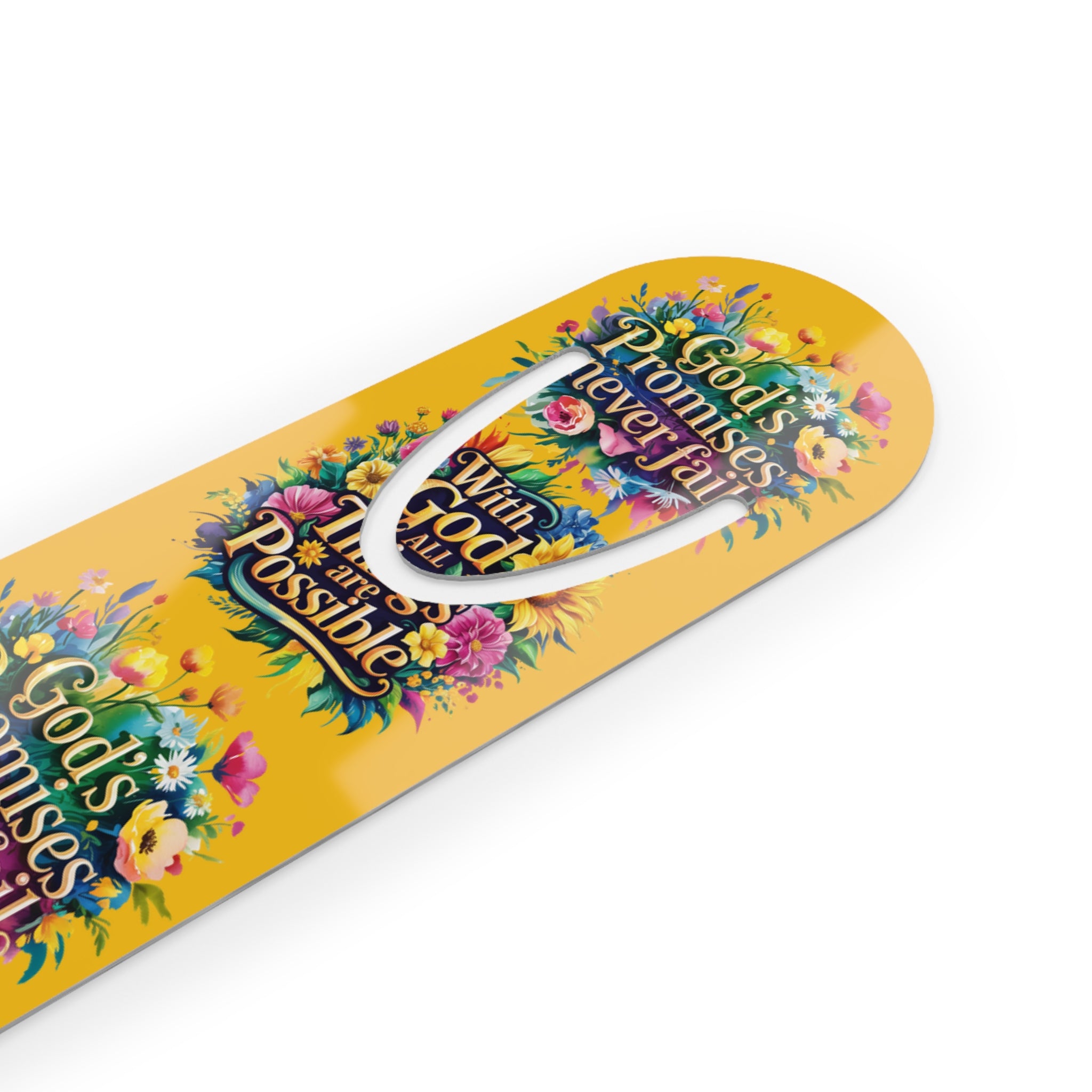 Inspirational Bookmark, Floral Design, Faith-Based Gift, Christian Bookmark, Motivational Reading Tool, Religious Keepsake