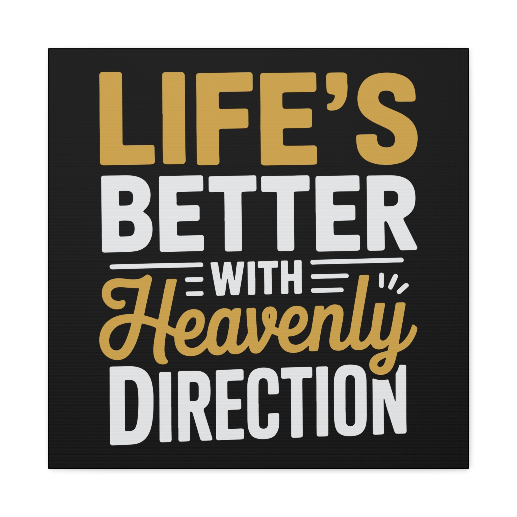 Heavenly Direction Canvas Wall Art, Inspirational Home Decor, Motivational Gift, Modern Wall Hanging, Perfect for Any Room