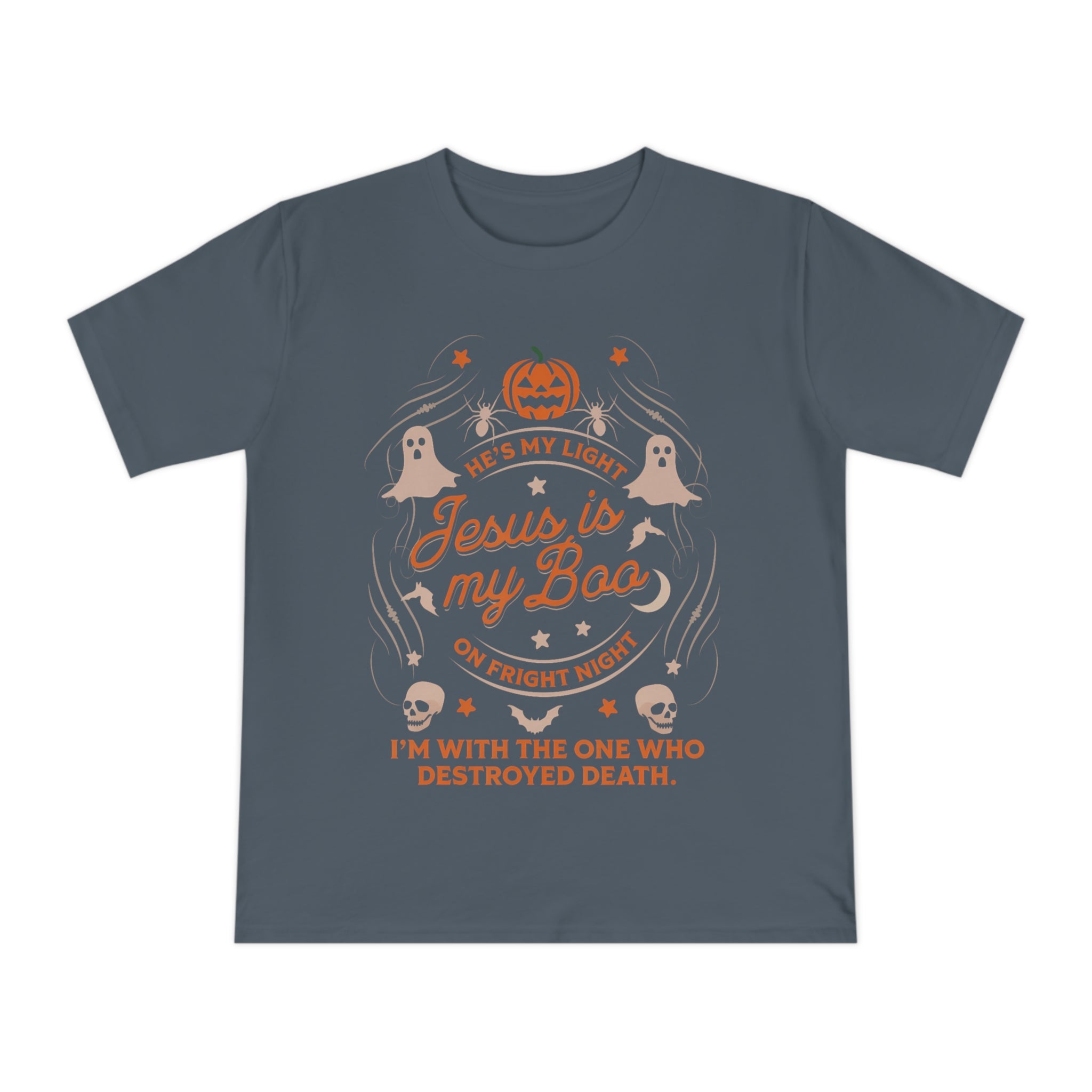 Halloween Christian T-Shirt with Fun Ghost Designs, Jesus is My Boo, Spooky Season Apparel, Faithful Holiday Shirt, Unique Gift for [...]