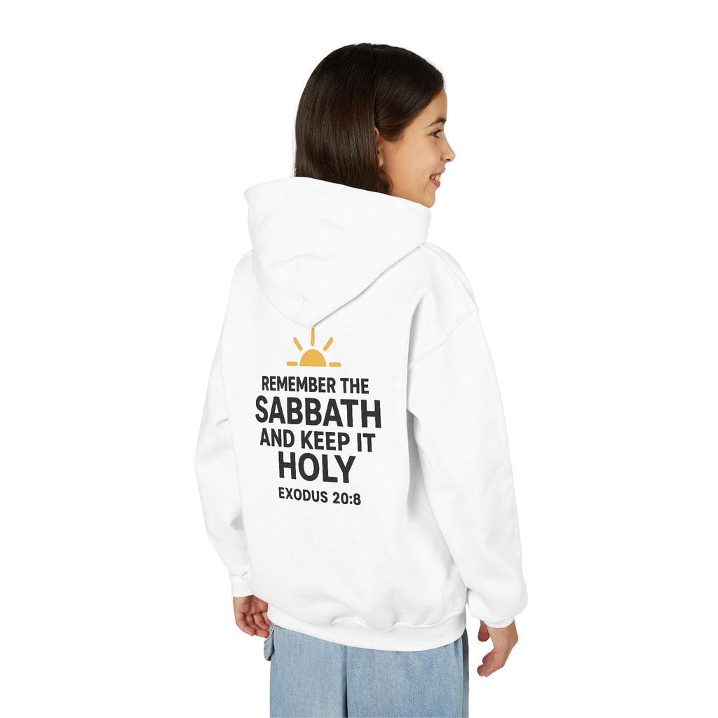 Sabbath Mode Youth Hoodie, Comfortable Hooded Sweatshirt for Kids, Perfect for Religious Observances, Christian Gift, Sunday Wear