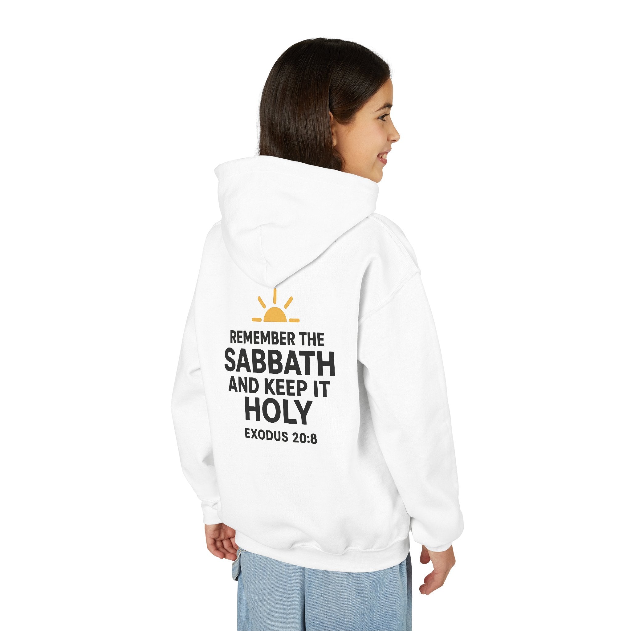 Sabbath Mode Youth Hoodie, Comfortable Hooded Sweatshirt for Kids, Perfect for Religious Observances, Christian Gift, Sunday Wear