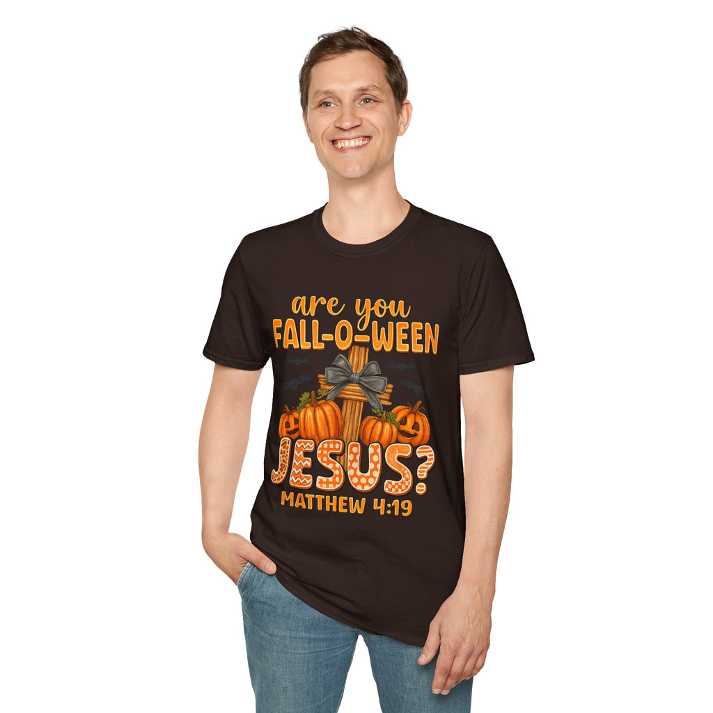 Funny Christian Halloween T-Shirt, Jesus Pumpkin Tee, Unisex Fall Shirt, Autumn Festive Apparel, Holiday Gift Idea