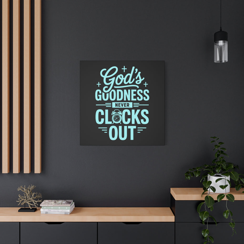 Inspirational Canvas Wall Art, Motivational Decor, Faith-Based Gift, Home Decoration, Religious Wall Art, God's Goodness