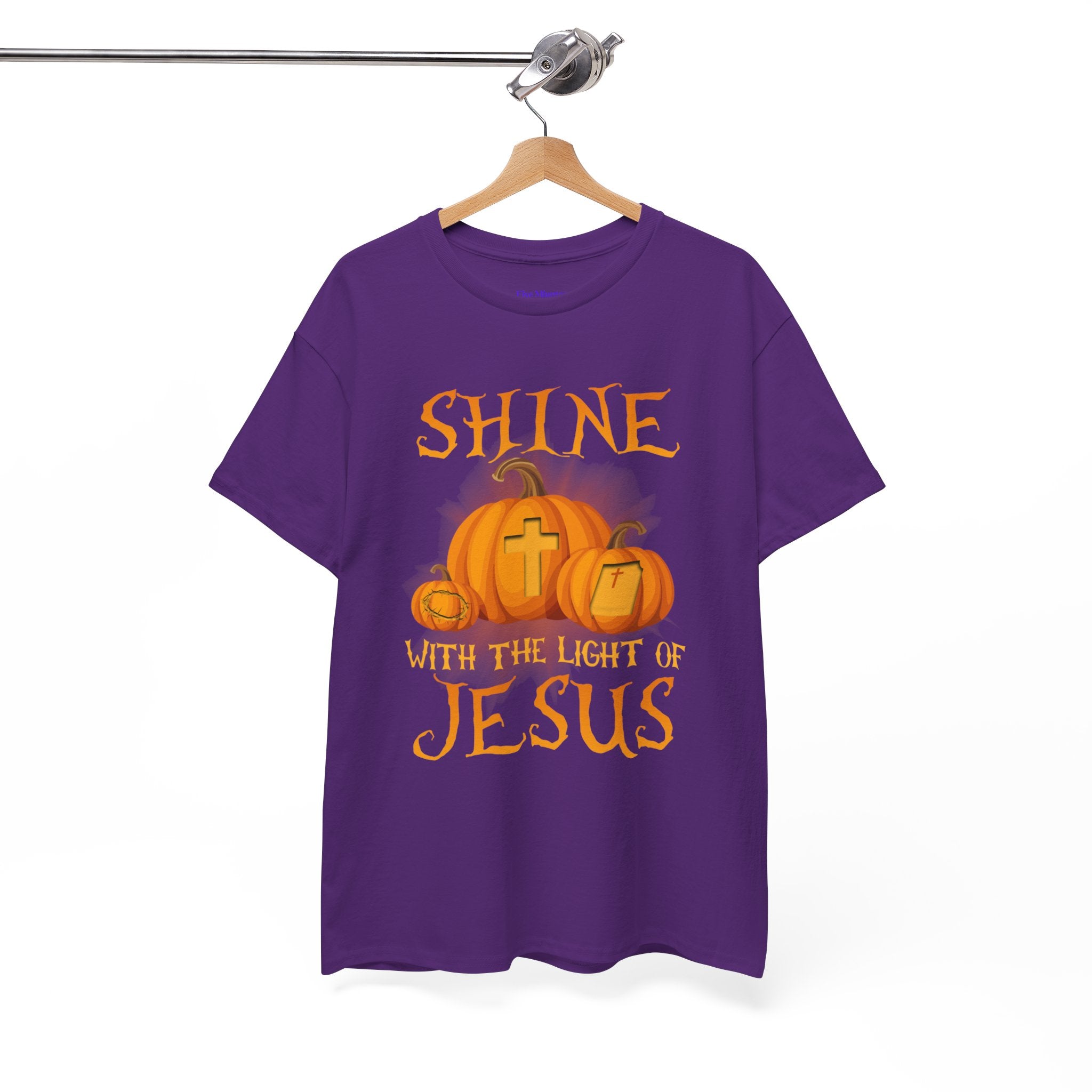 Pumpkin Jesus Unisex Cotton Tee, Faith Tee, Harvest Shirt, Fall Apparel, Christian T-Shirt