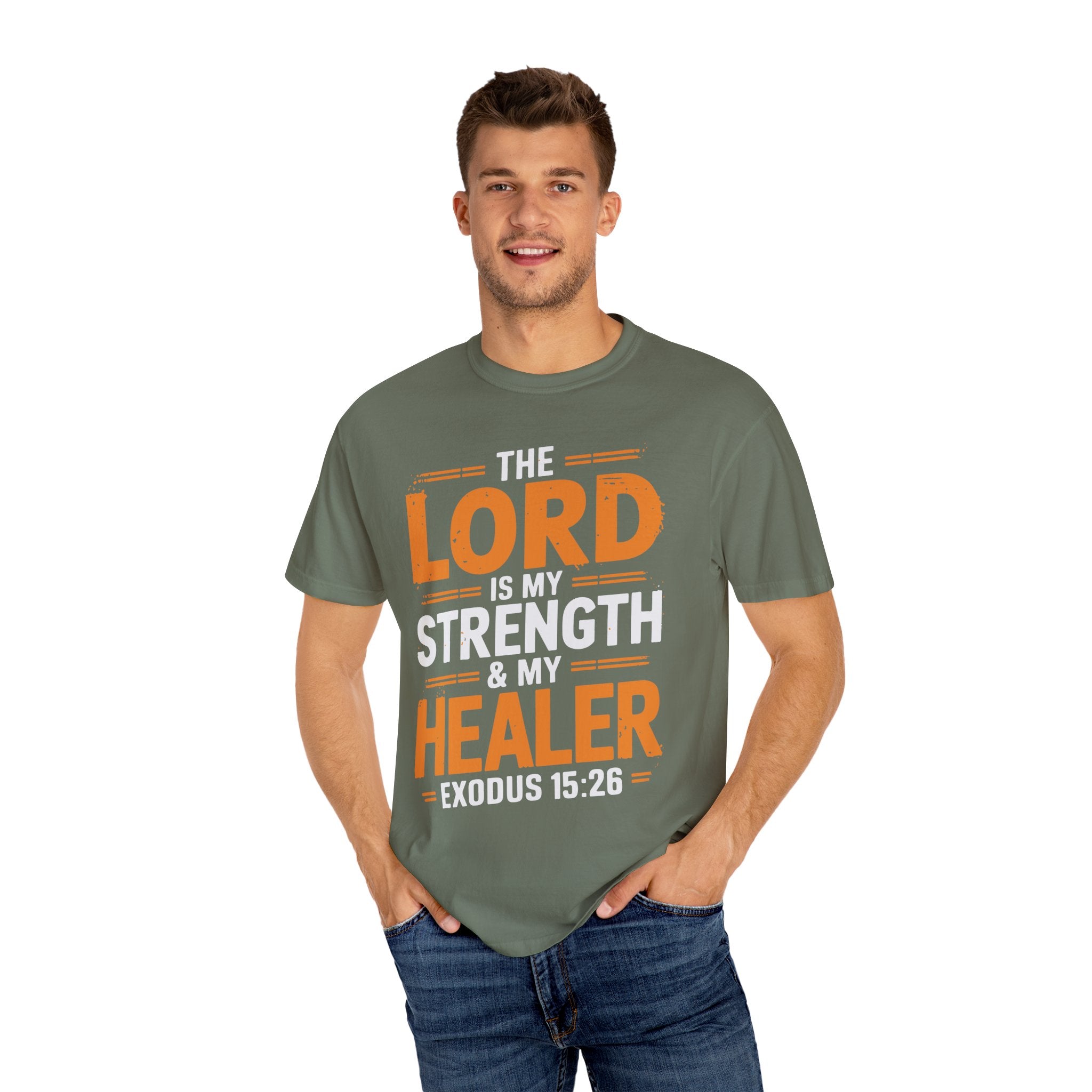 Faith-Inspiring Unisex T-Shirt - The Lord is my Strength & Healer