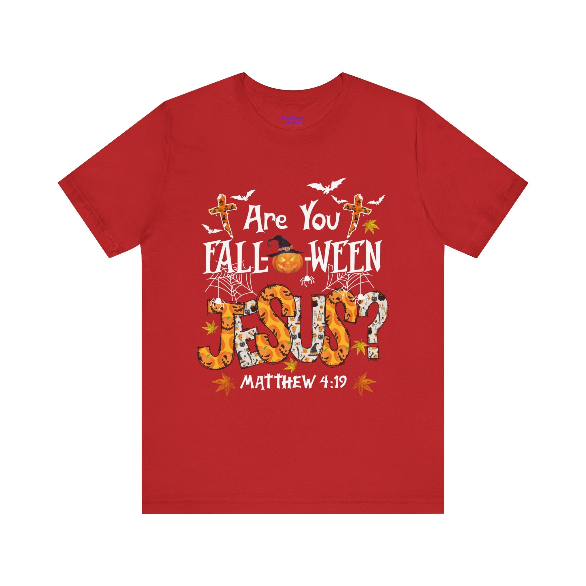 Jesus? Unisex Short Sleeve Tee | Fall Inspired T-Shirt, Autumn Apparel, Halloween Gift, Cozy Casual Wear, Everyday Style