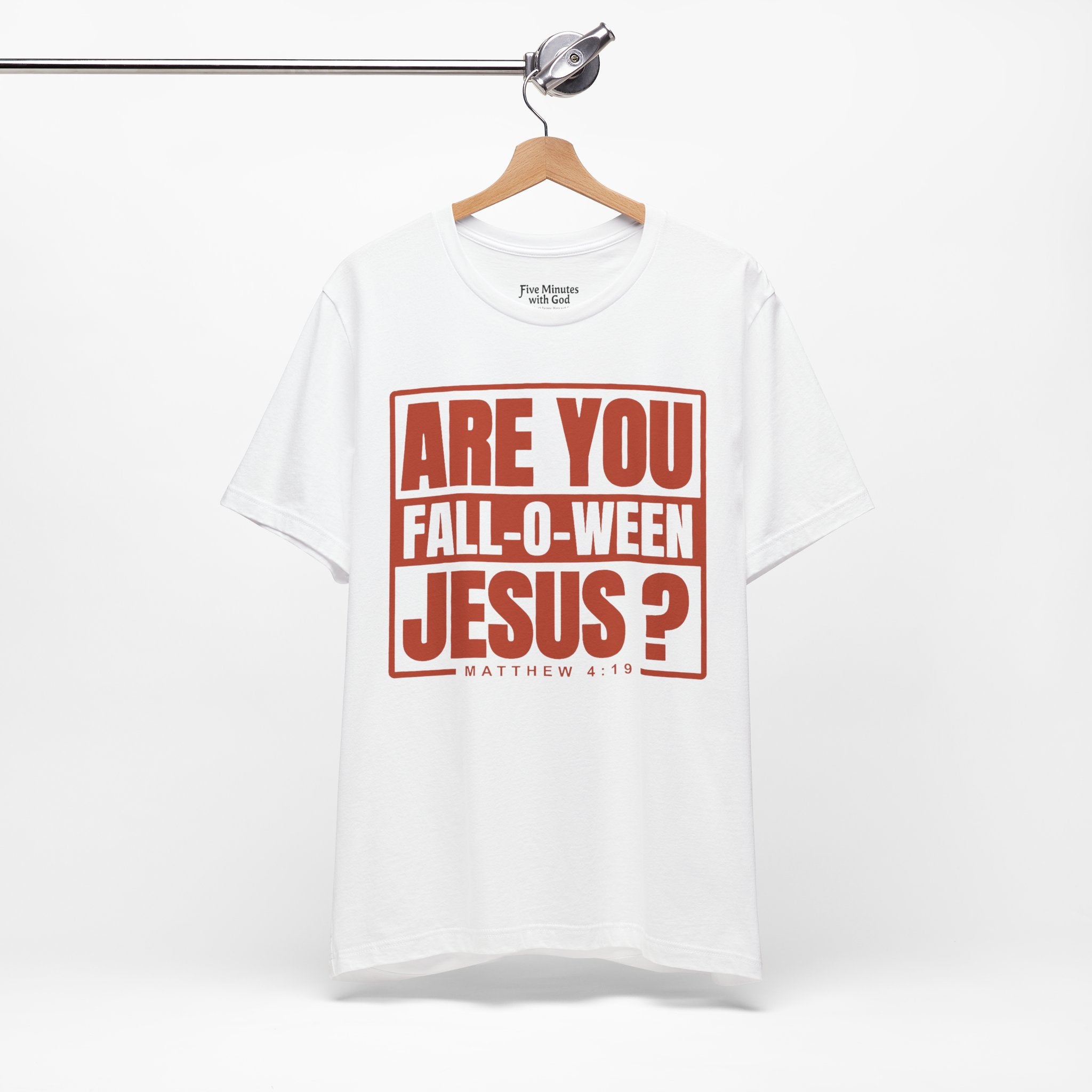 Fall-O-Ween Jesus Tee, Unisex Christian T-shirt, Faith-Based Apparel, Halloween Gospel Shirt, Religious Casual Wear